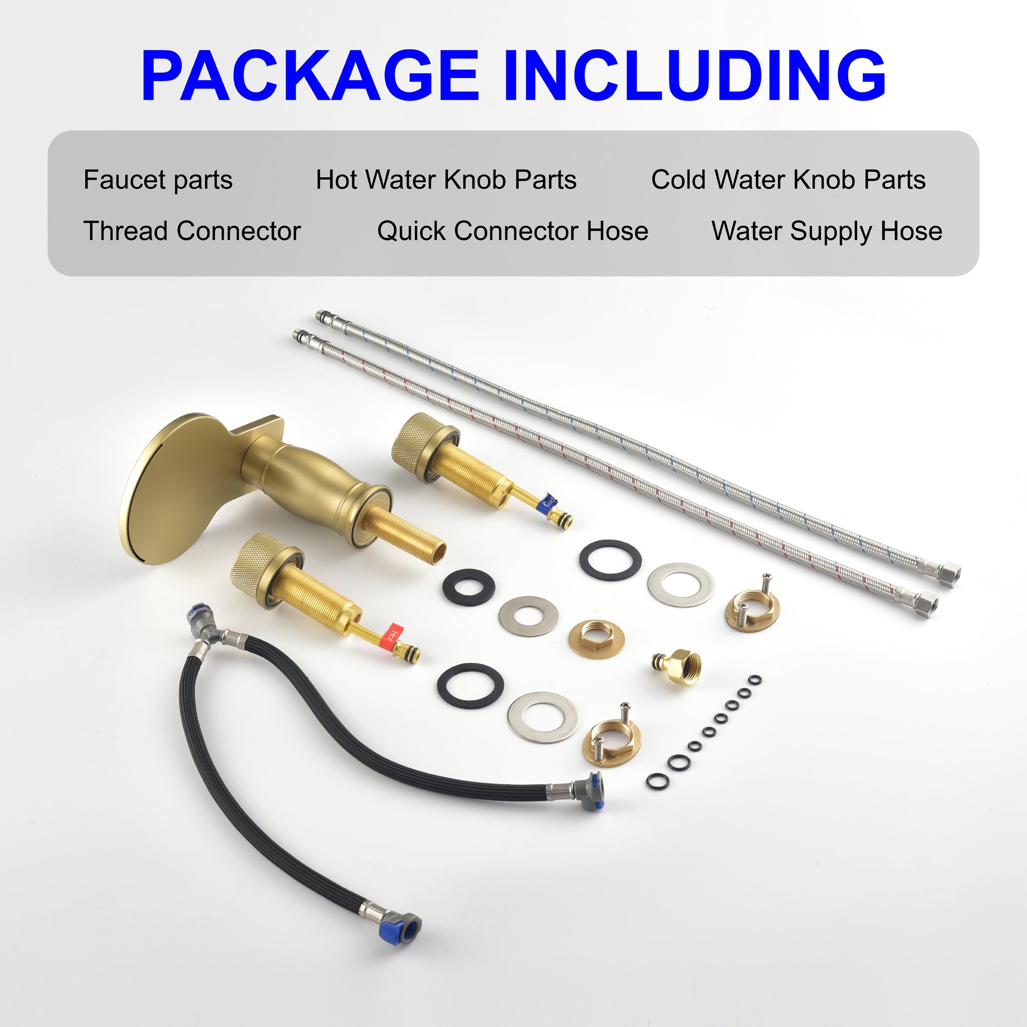 Double Handle Deck Mounted Roman Tub Faucet Trim
