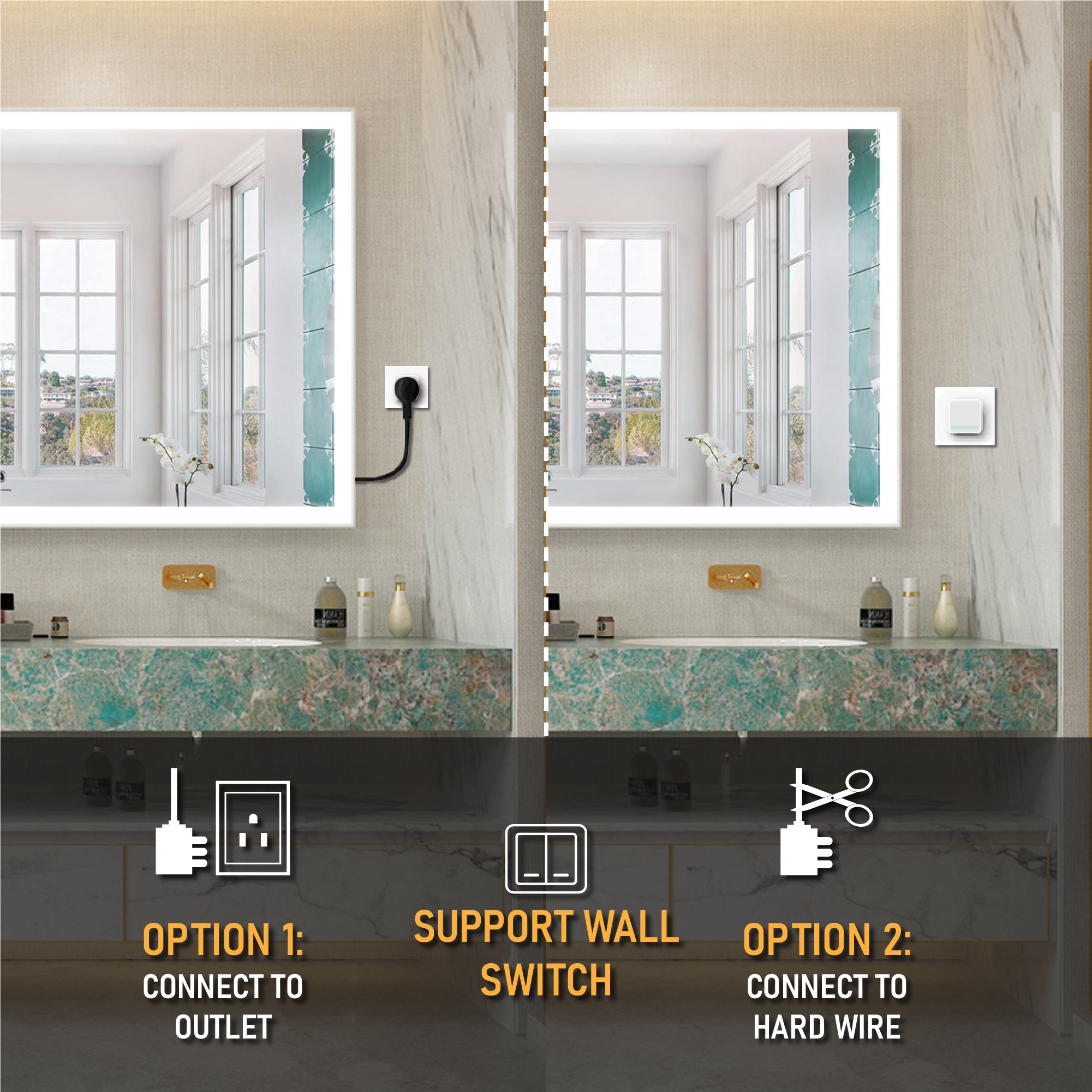 Bathroom Light Mirror