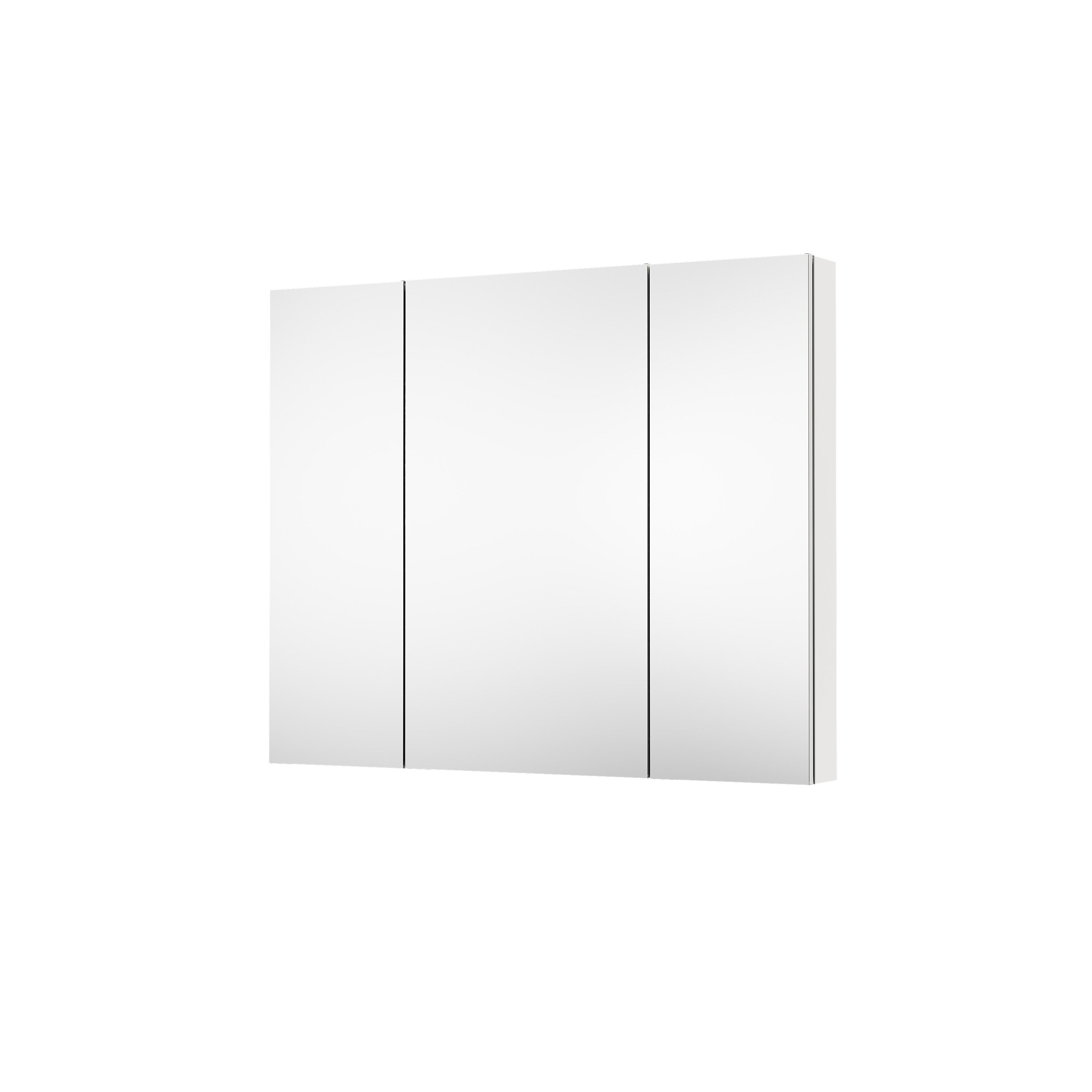 44 in. ×36 in. Copper-Free Tri-Views Mirror Medicine Cabinet with Adjustable Shelves and 3 Doors