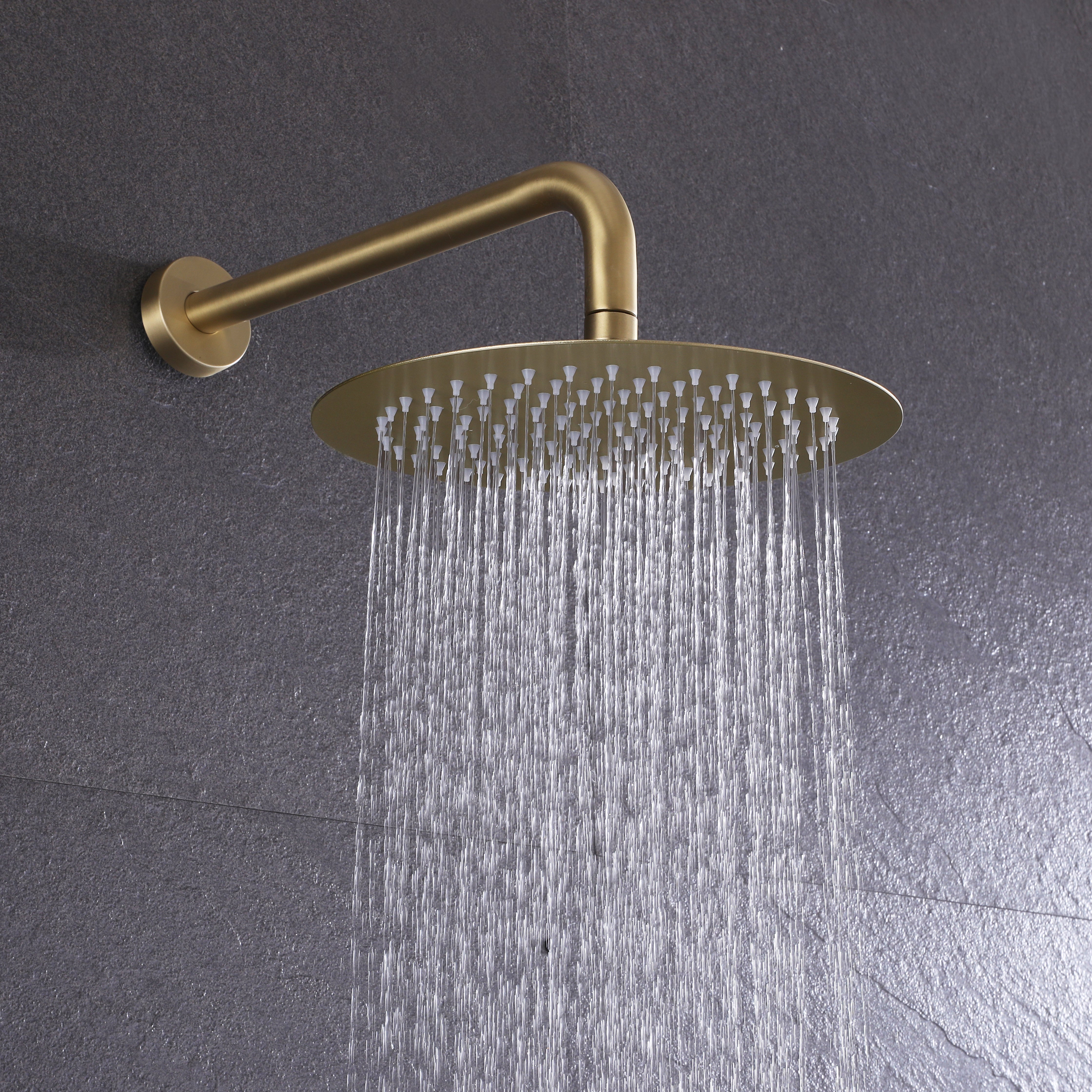 10 inch Wall Mounted Round Shower Head Concealed Valve Built-In Shower System