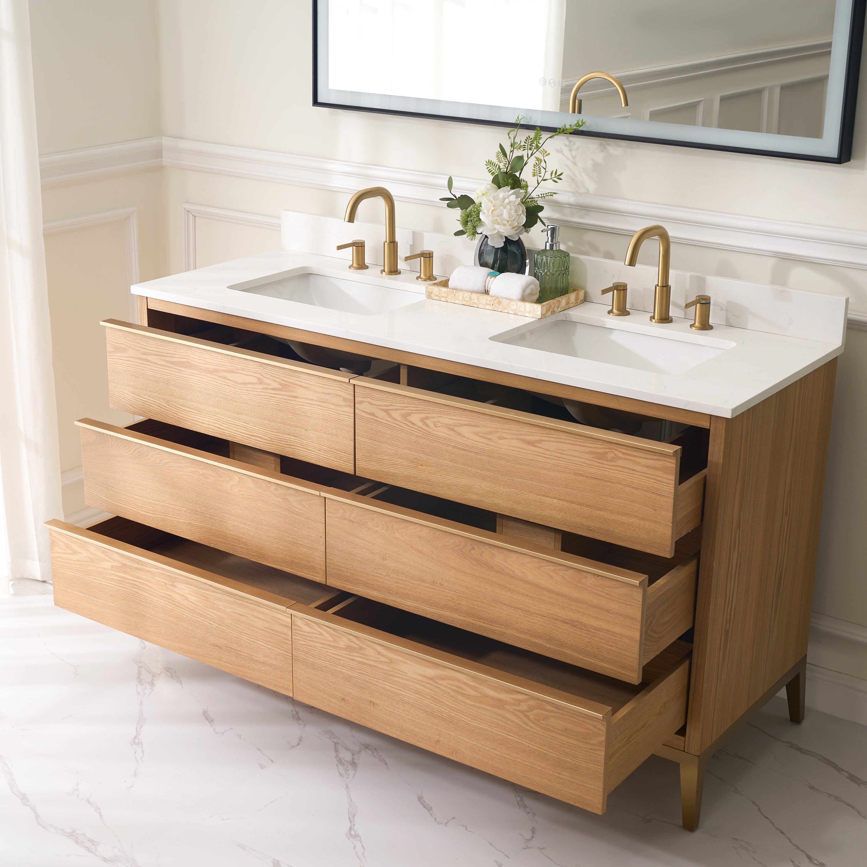 60 Bathroom Vanity Double Sink