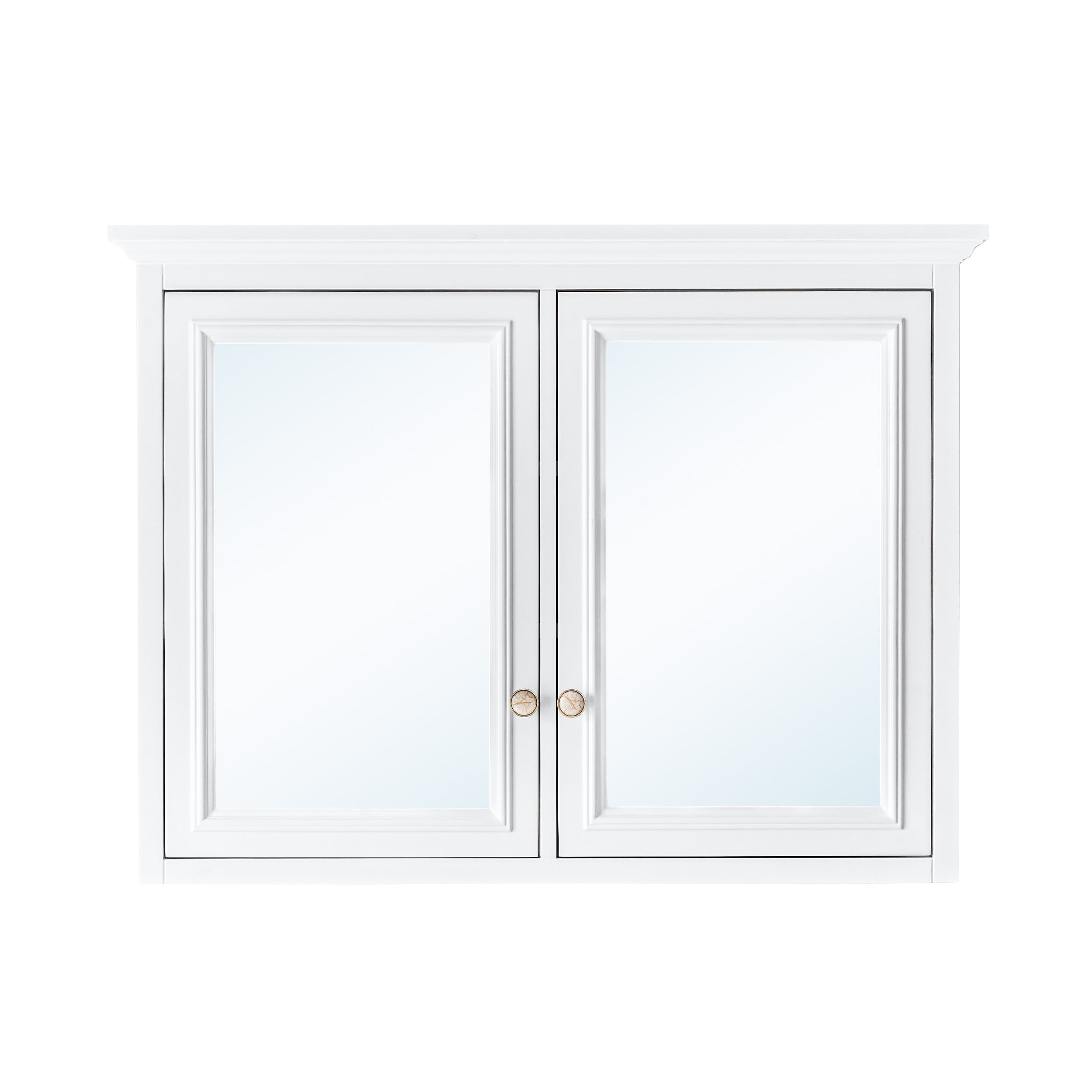 40 in. W x 30 in. H Solid Wood Surface-Mount Medicine Cabinet with Mirror, Z-Bar Hangs Vertically