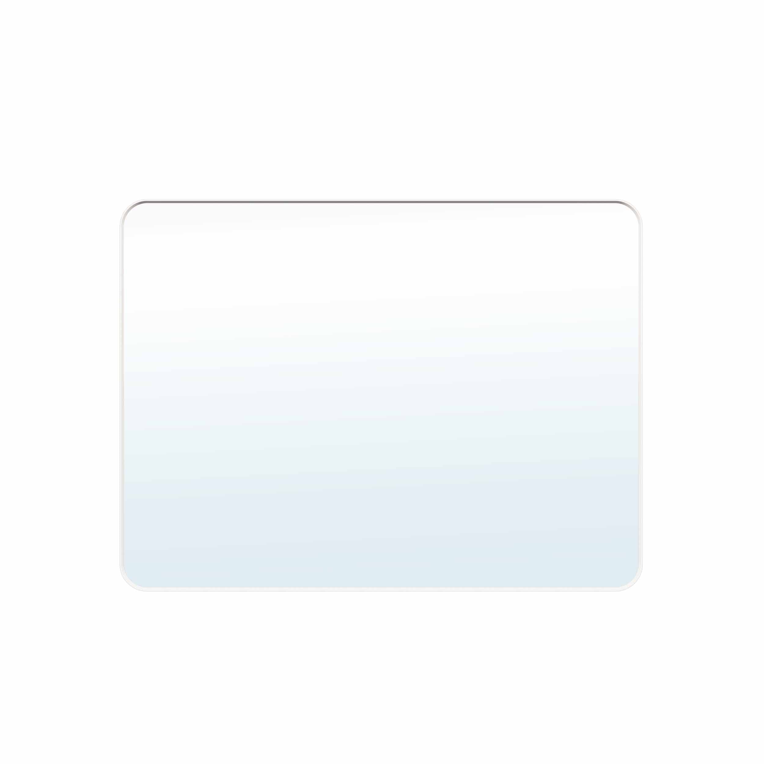 48-in W x 36-in H White Rectangular Framed Bathroom Vanity Mirror