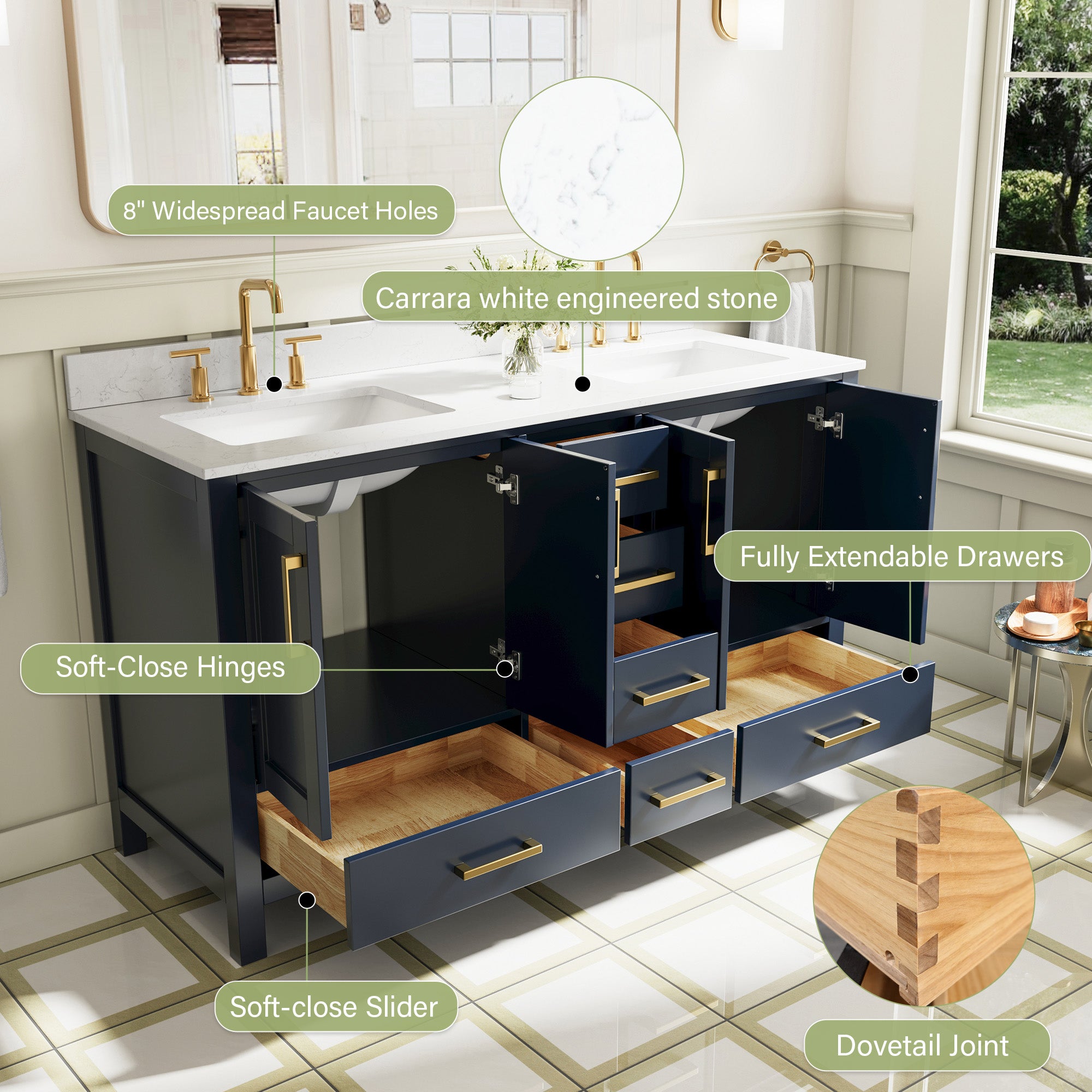#Handle Color_Brushed Gold