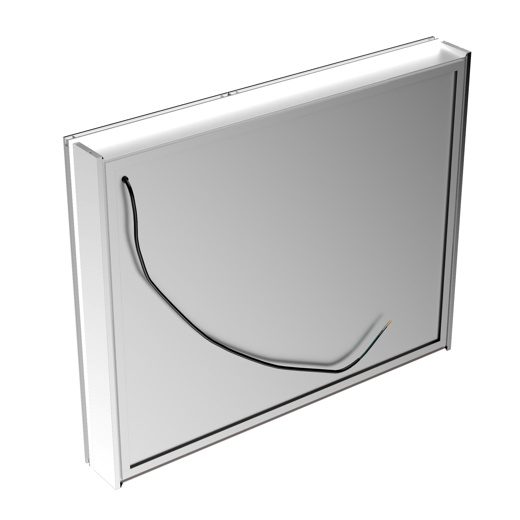 40 in. x 32 in. Recessed/Surface Mount LED Medicine Cabinet with 5X Magnifier Mirror, Aluminum Frame