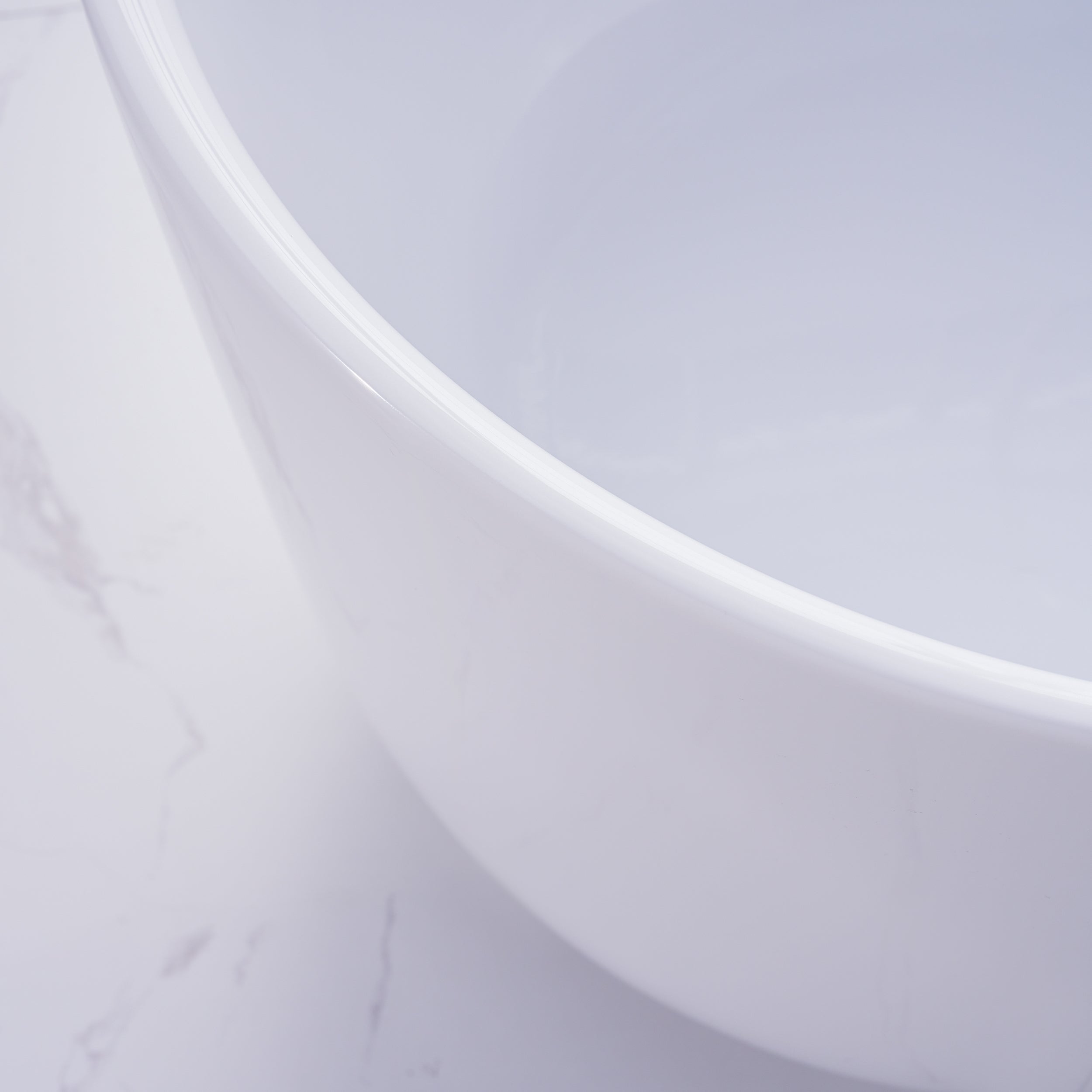 67" Freestanding Glossy White Acrylic Bathtub with Integrated Overflow and Chrome Drain