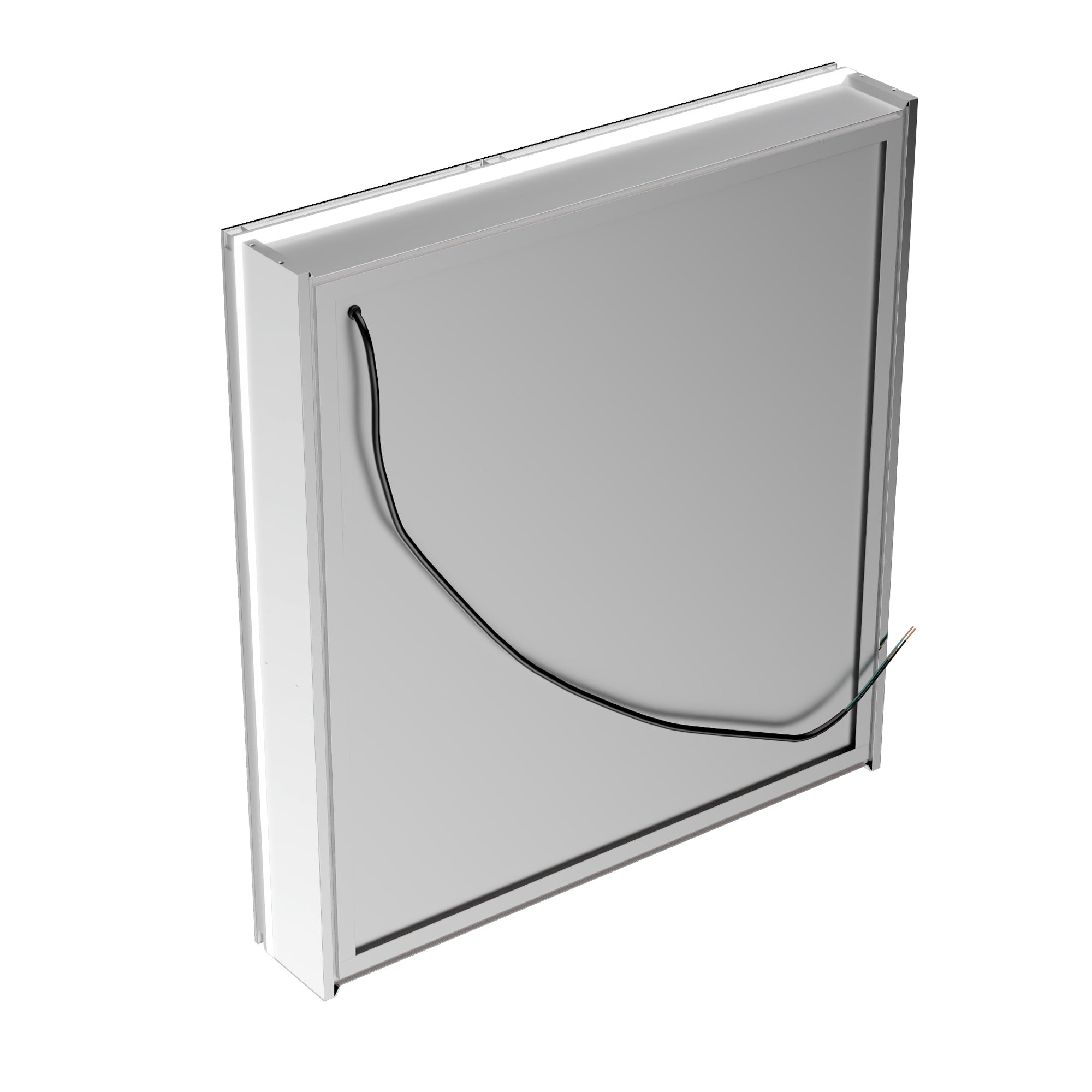 30 in. x 32 in. Recessed/Surface Mount LED Medicine Cabinet with 5X Magnifier Mirror, Aluminum Frame