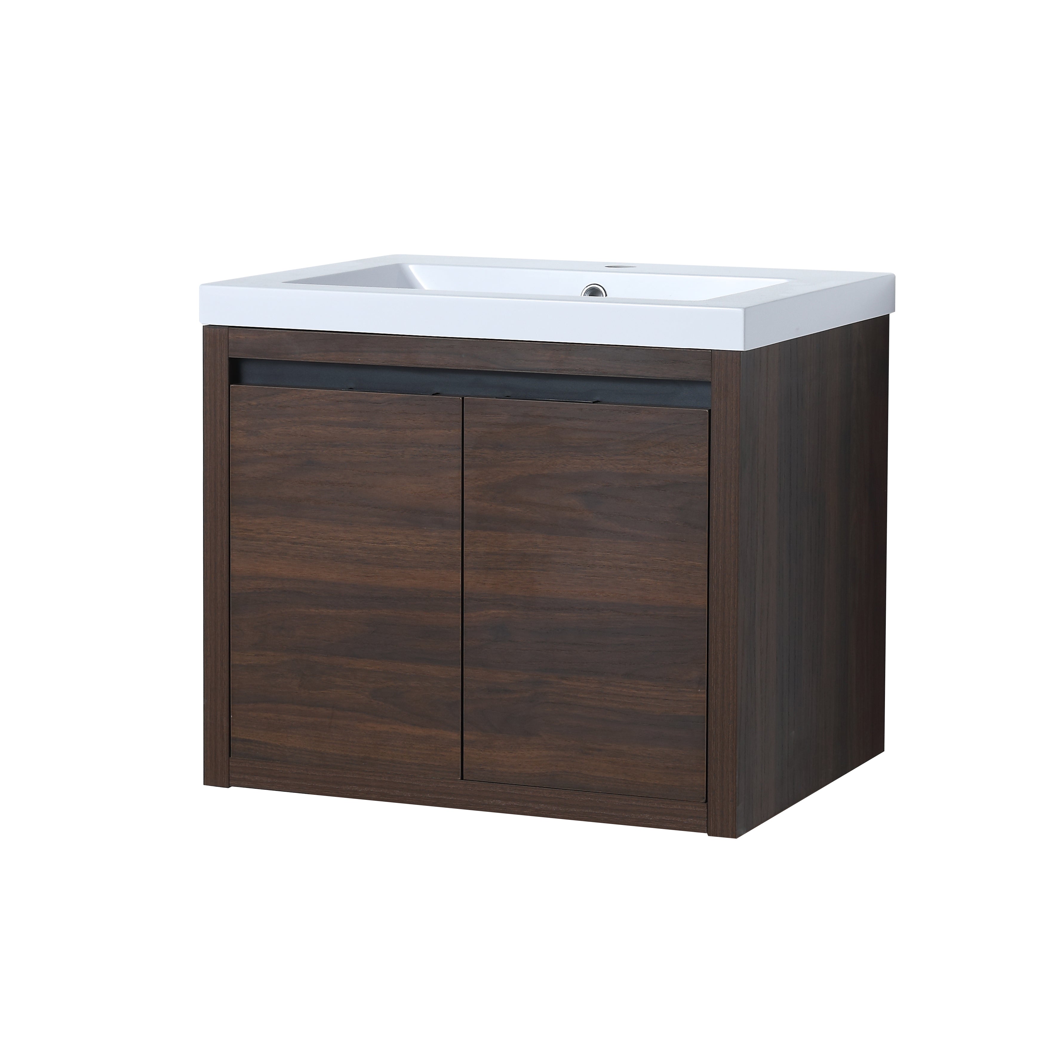 24" Bathroom Cabinet With Sink,Soft Close Doors,Float Mounting Design For Small Bathroom