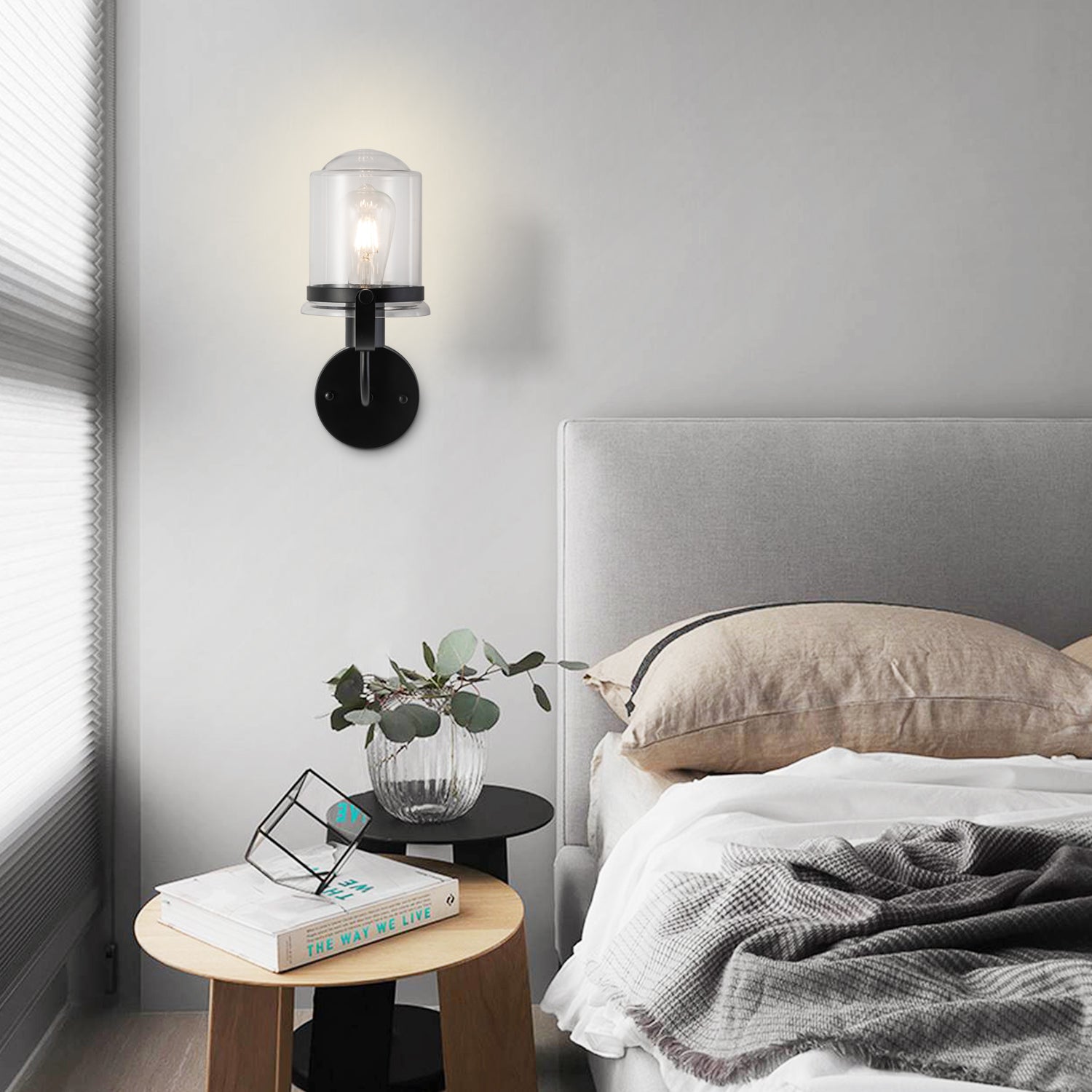 Industrial Indoor Wall Light Fixture for Bathroom Living Room Bedroom Over Kitchen Sink