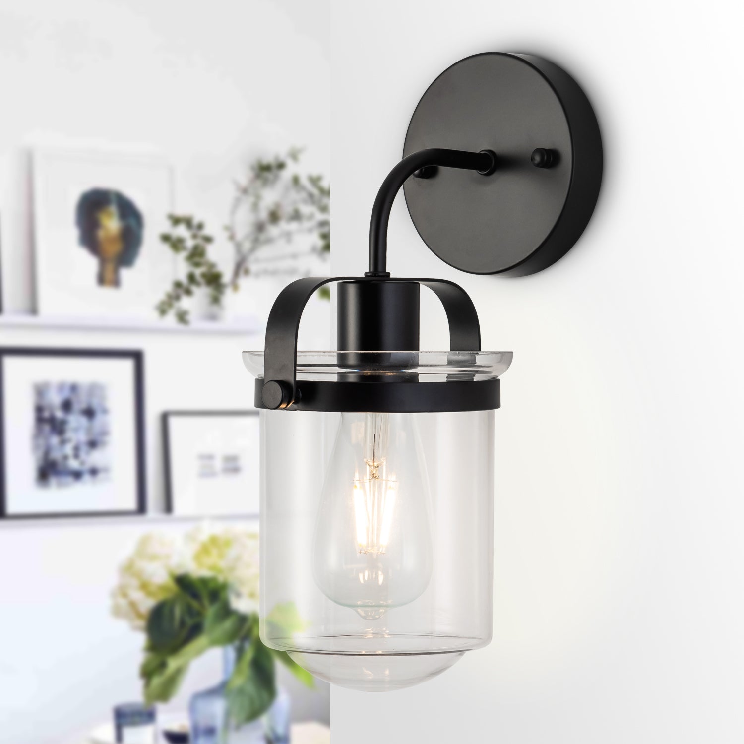 Industrial Indoor Wall Light Fixture for Bathroom Living Room Bedroom Over Kitchen Sink