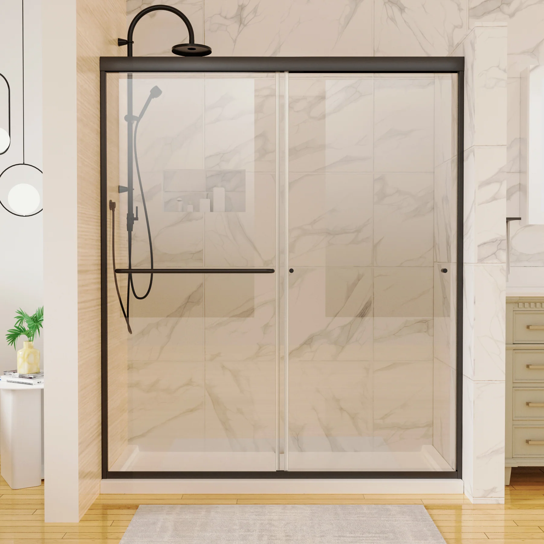 shower doors frameless