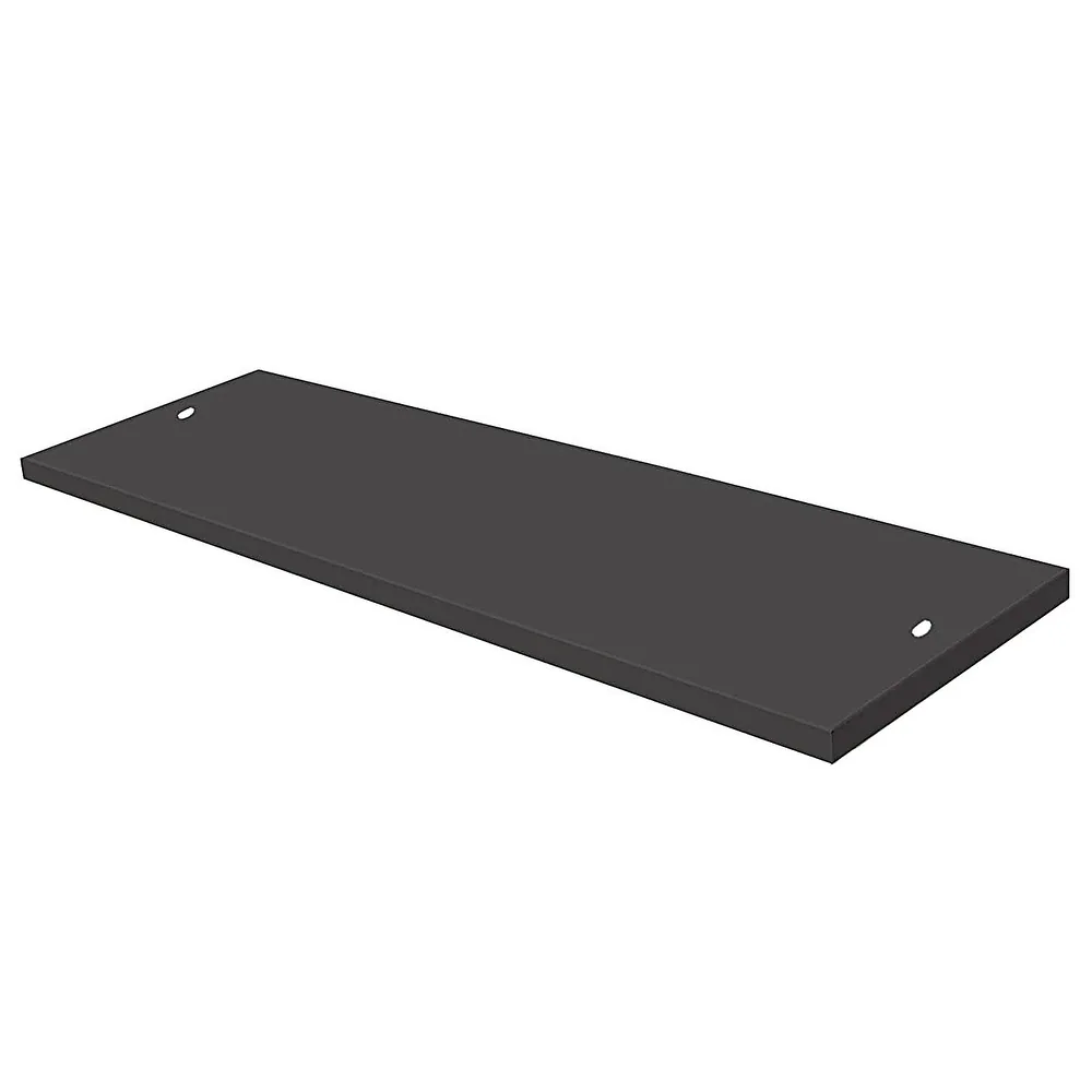 33.2''W *10''D One Metal Shelf, Black