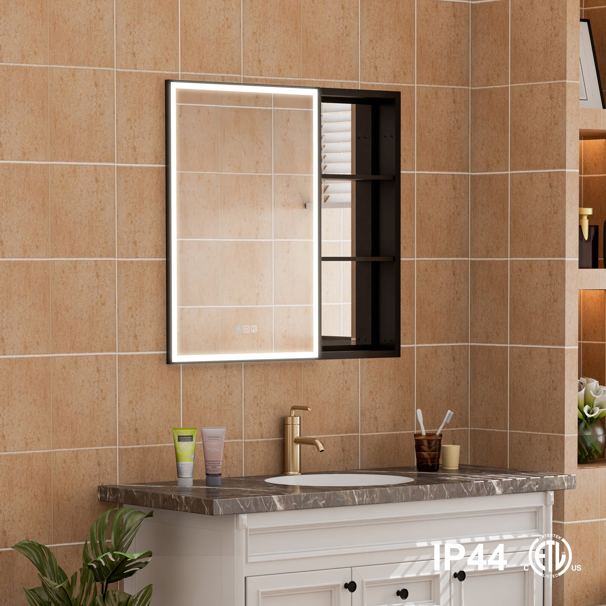 Recessed Medicine Cabinet with Mirror