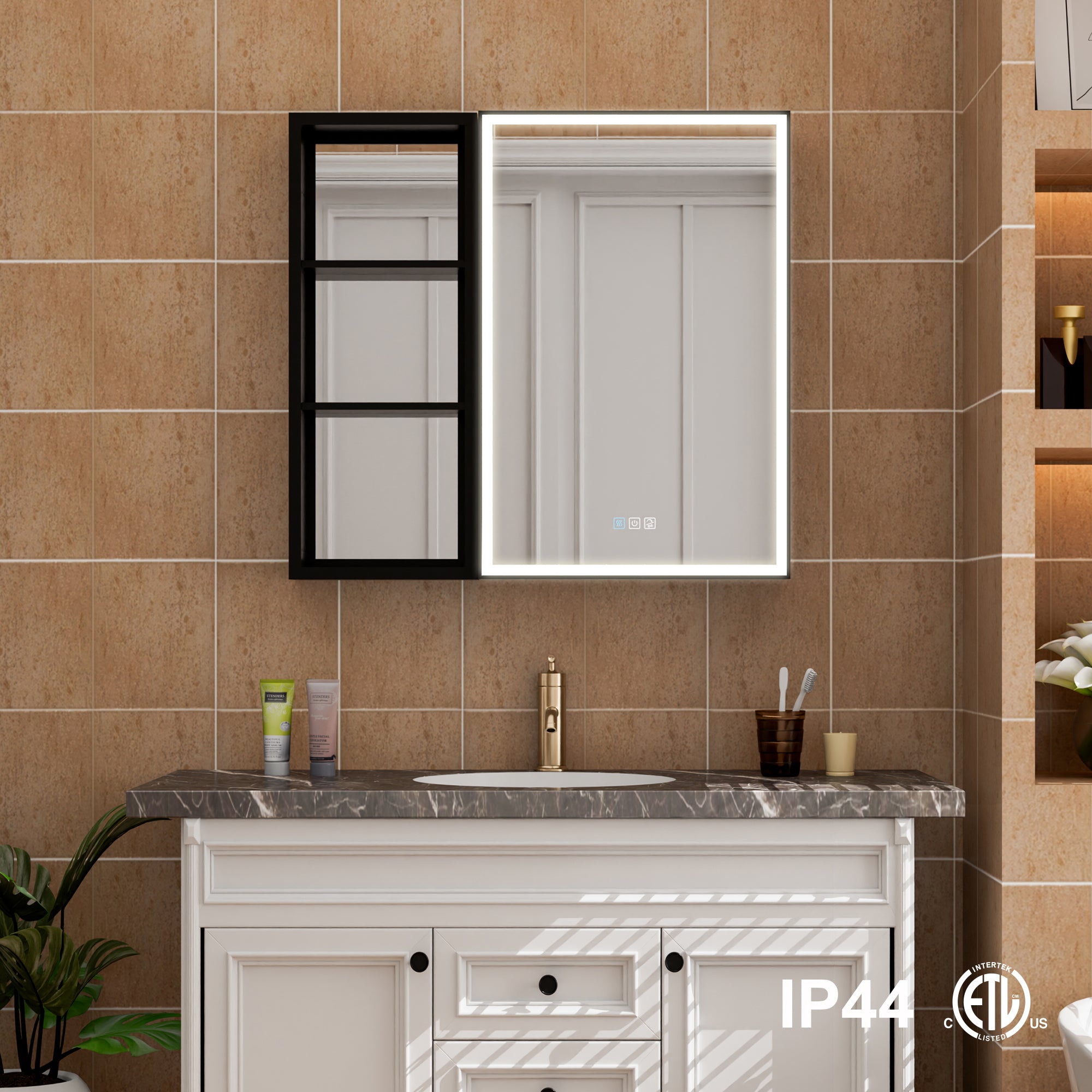 Recessed Medicine Cabinet with Mirror