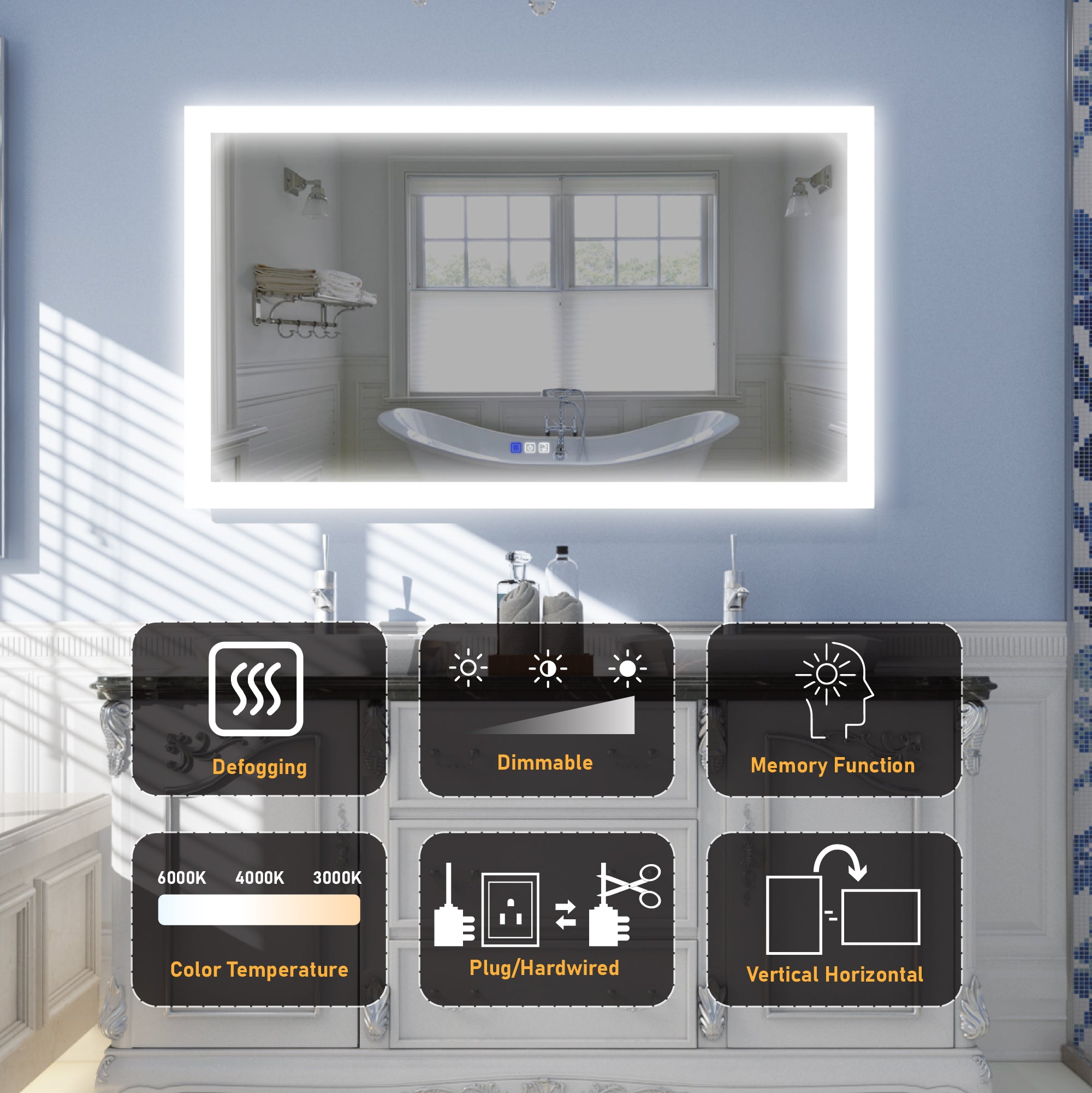 Rectangular Bathroom Mirror