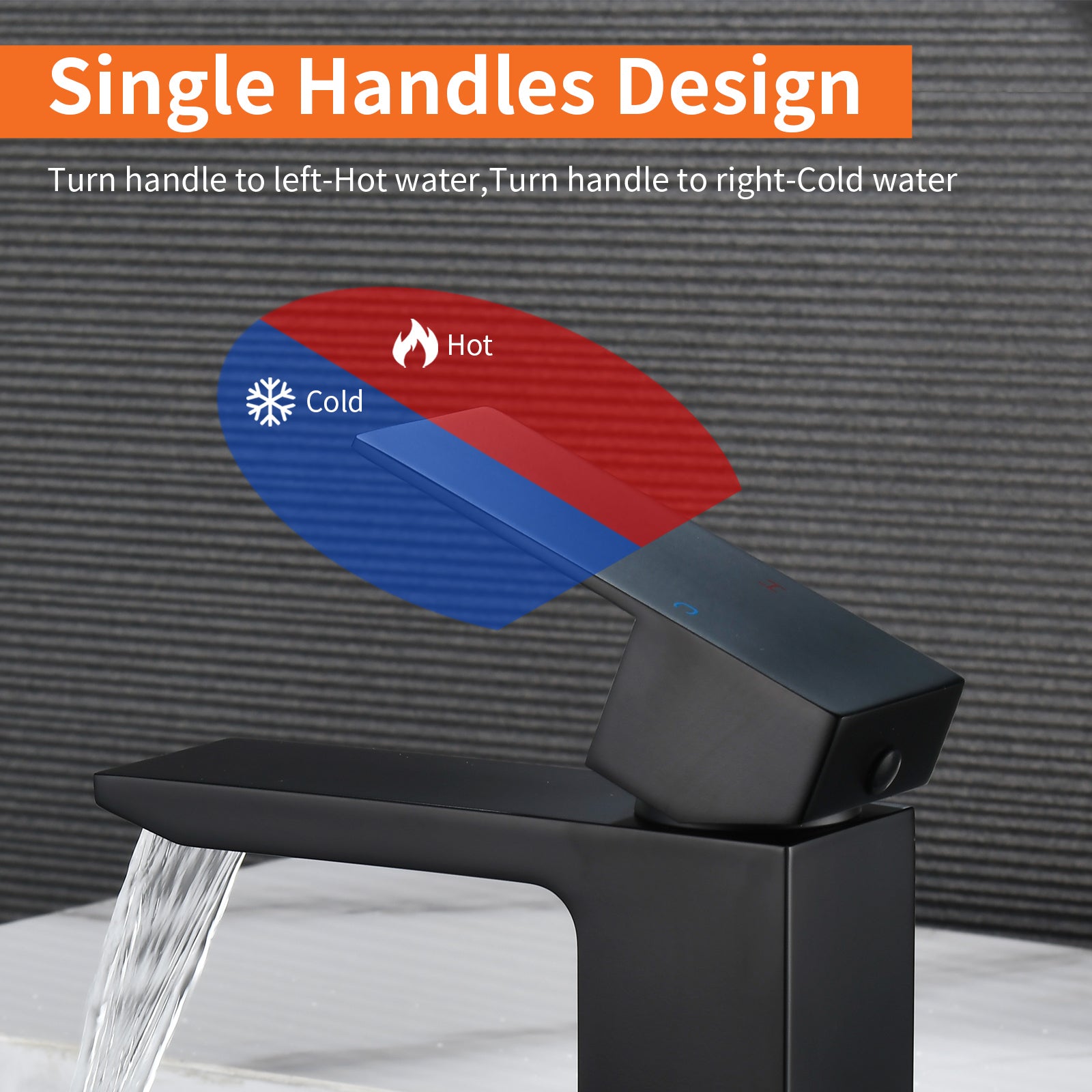 Single Handle Single Hole Bathroom Sink Faucet with Pop-Up Drain and Deck Plate