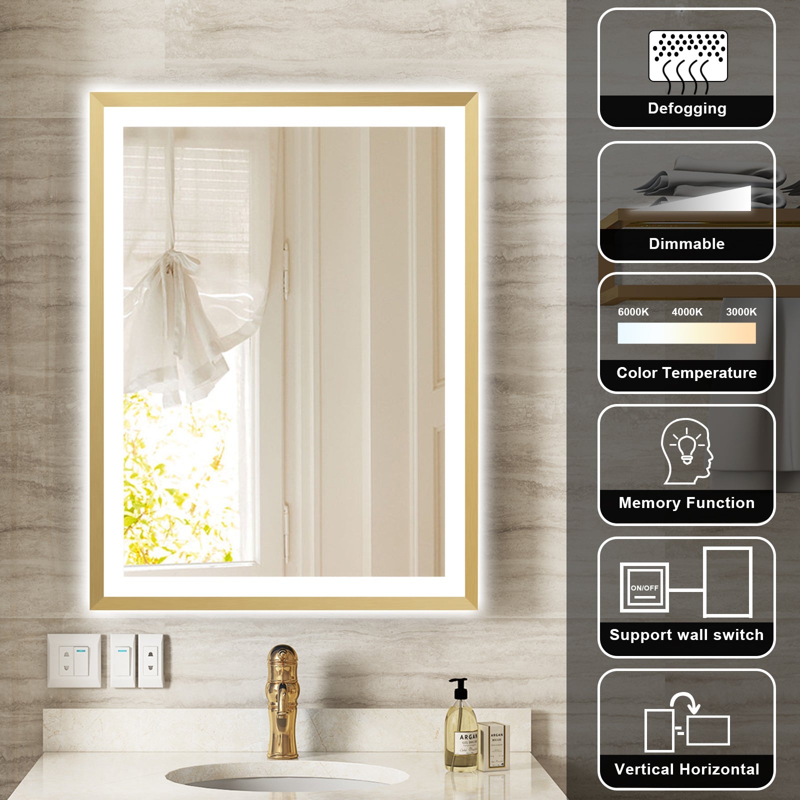 Bathroom Mirror Features