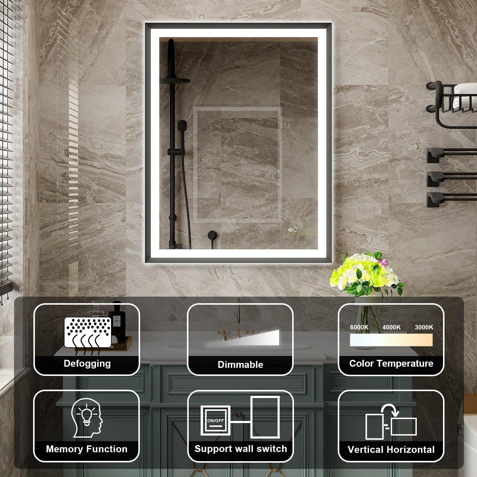 Bathroom Mirror Features