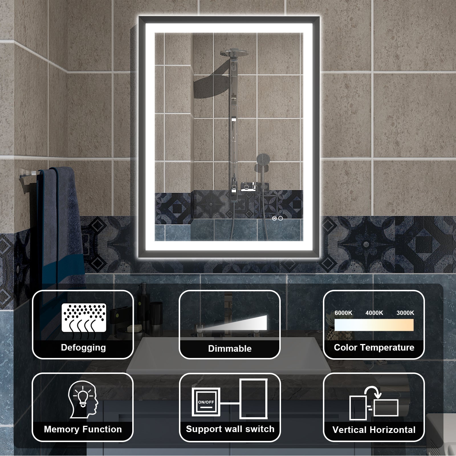 Bathroom Mirror Features
