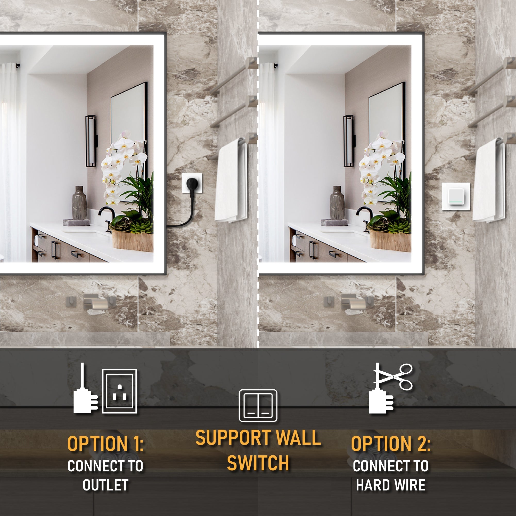 Bathroom Mirror with Light