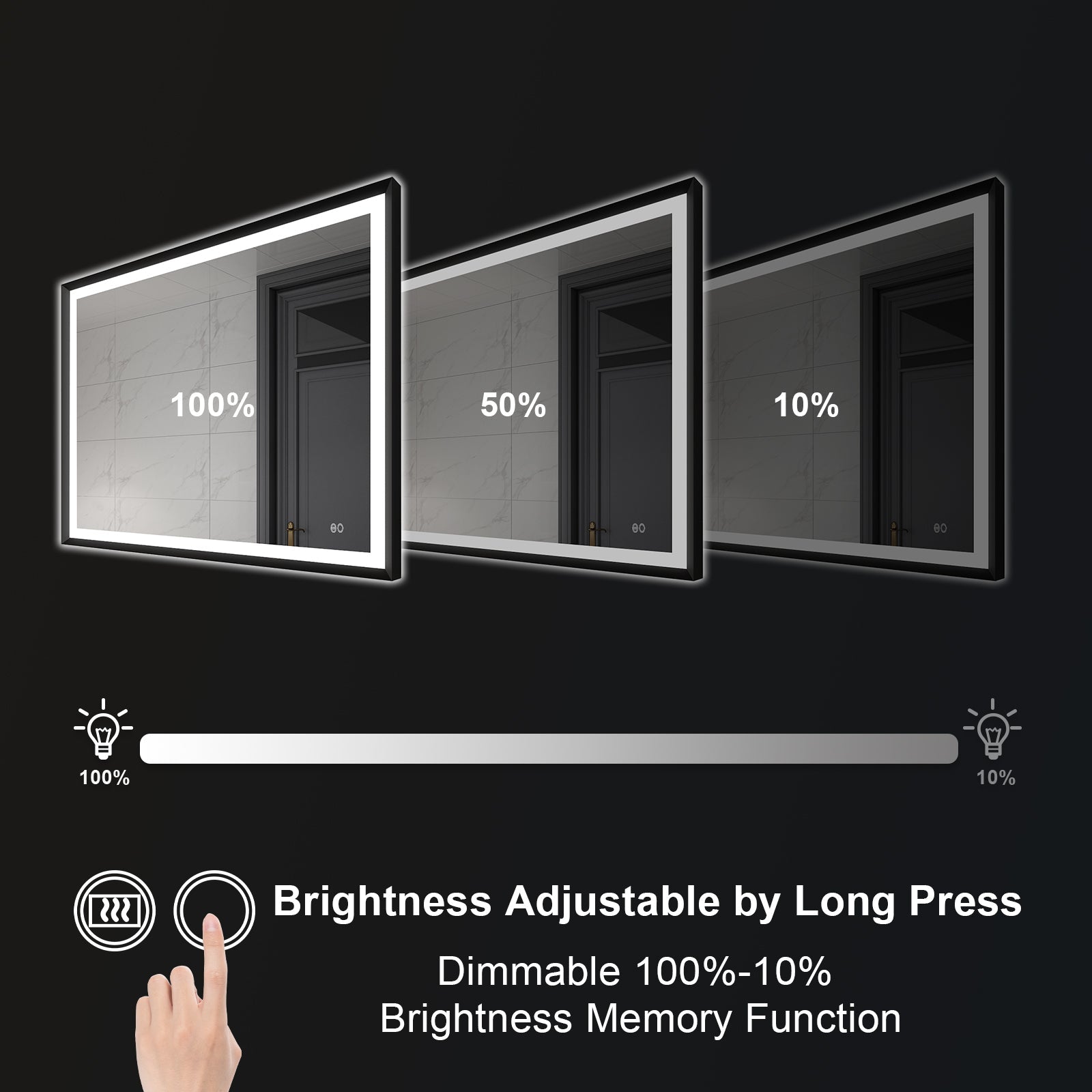 Dimmable Bathroom Mirror
