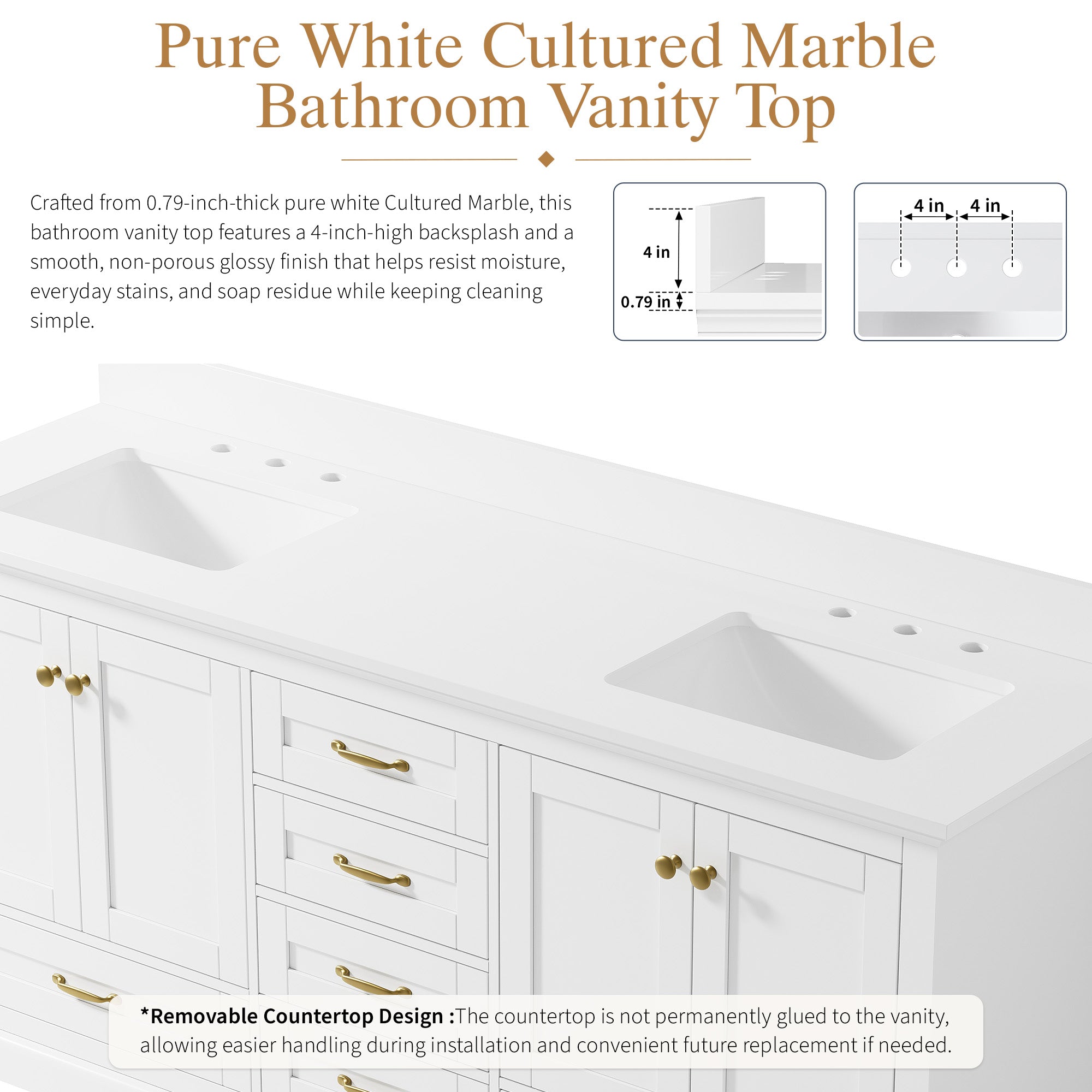 #Handle Color_Brushed Gold