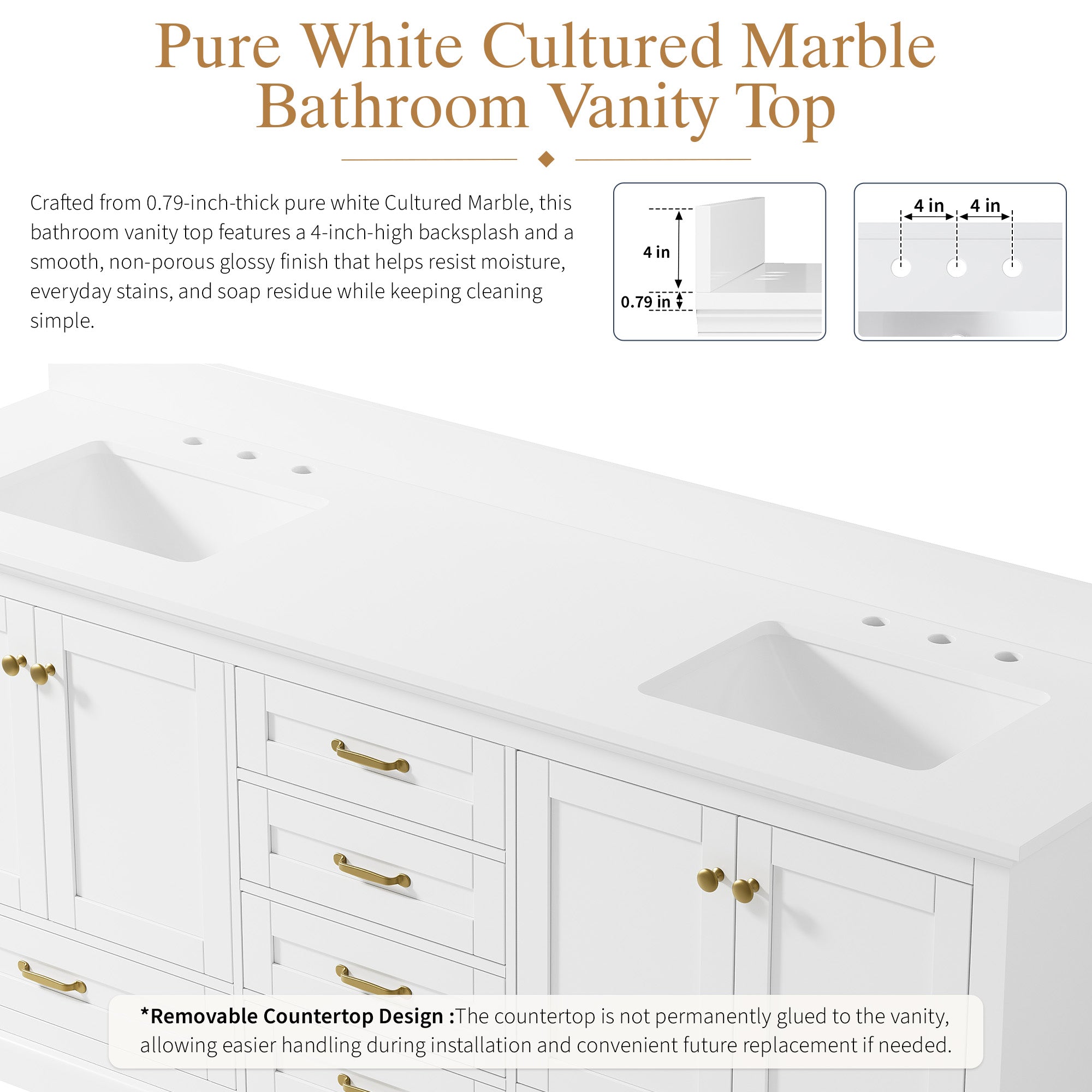 #Handle Color_Brushed Gold