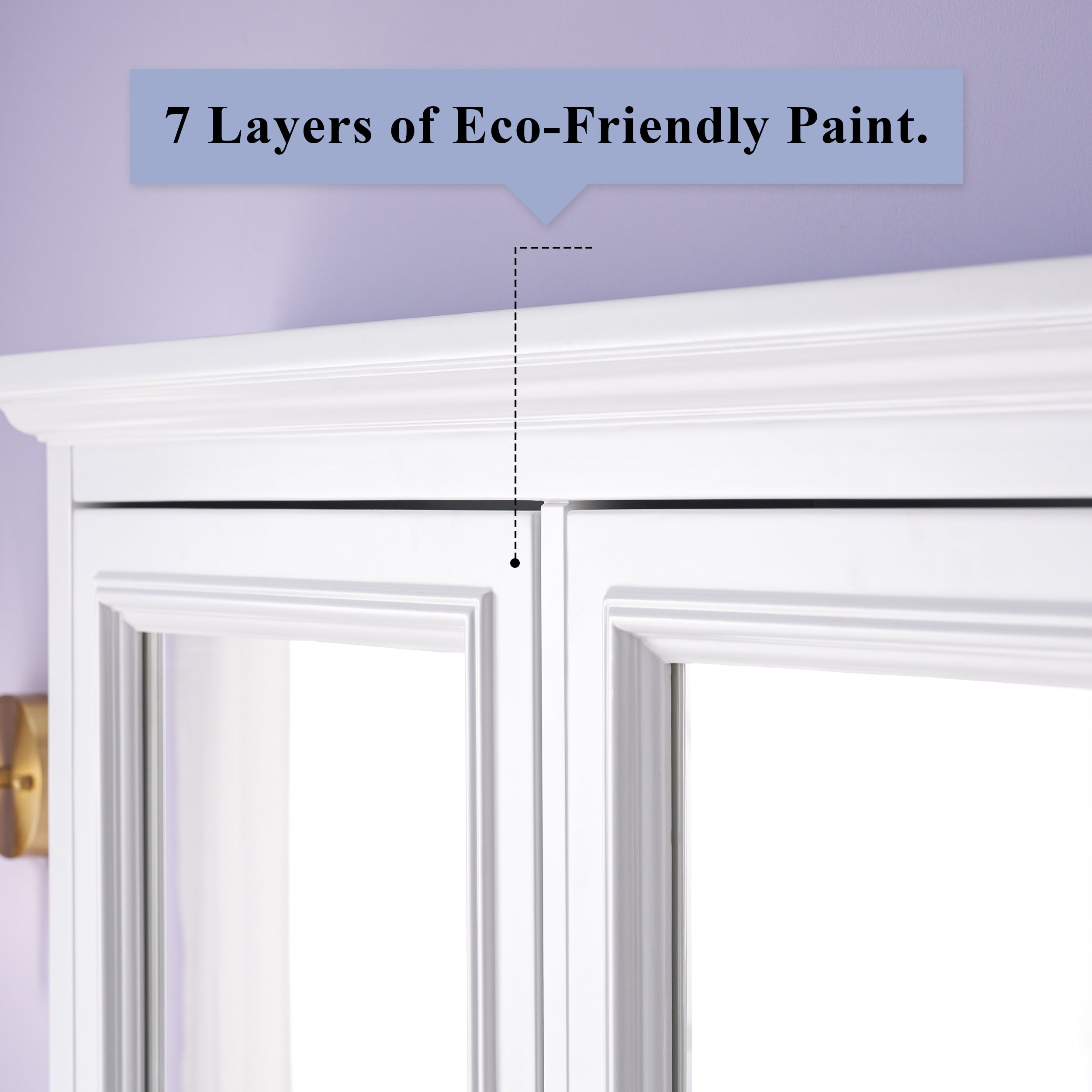 40 in. W x 30 in. H Solid Wood Surface-Mount Medicine Cabinet with Mirror, Z-Bar Hangs Vertically