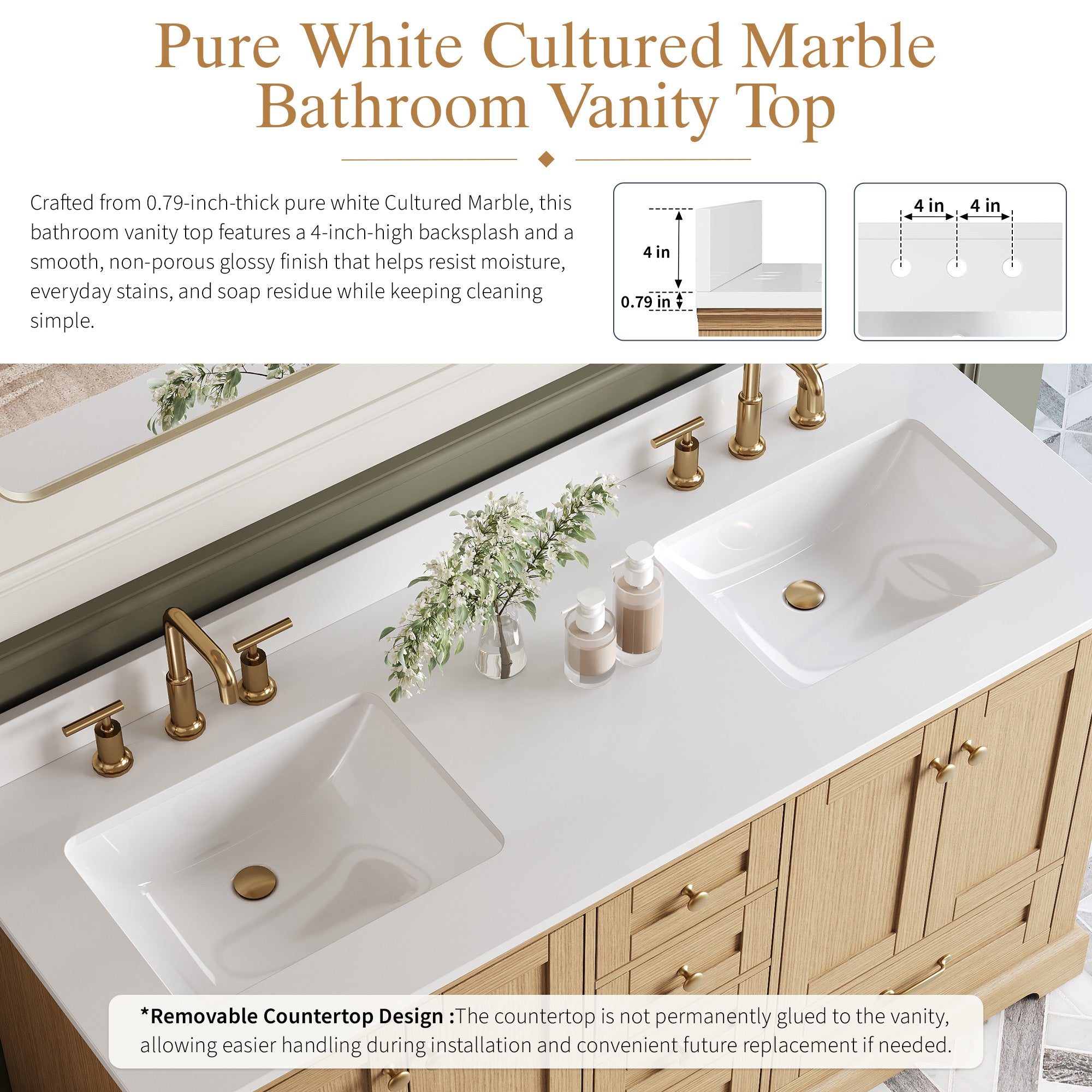 #Handle Color_Brushed Gold