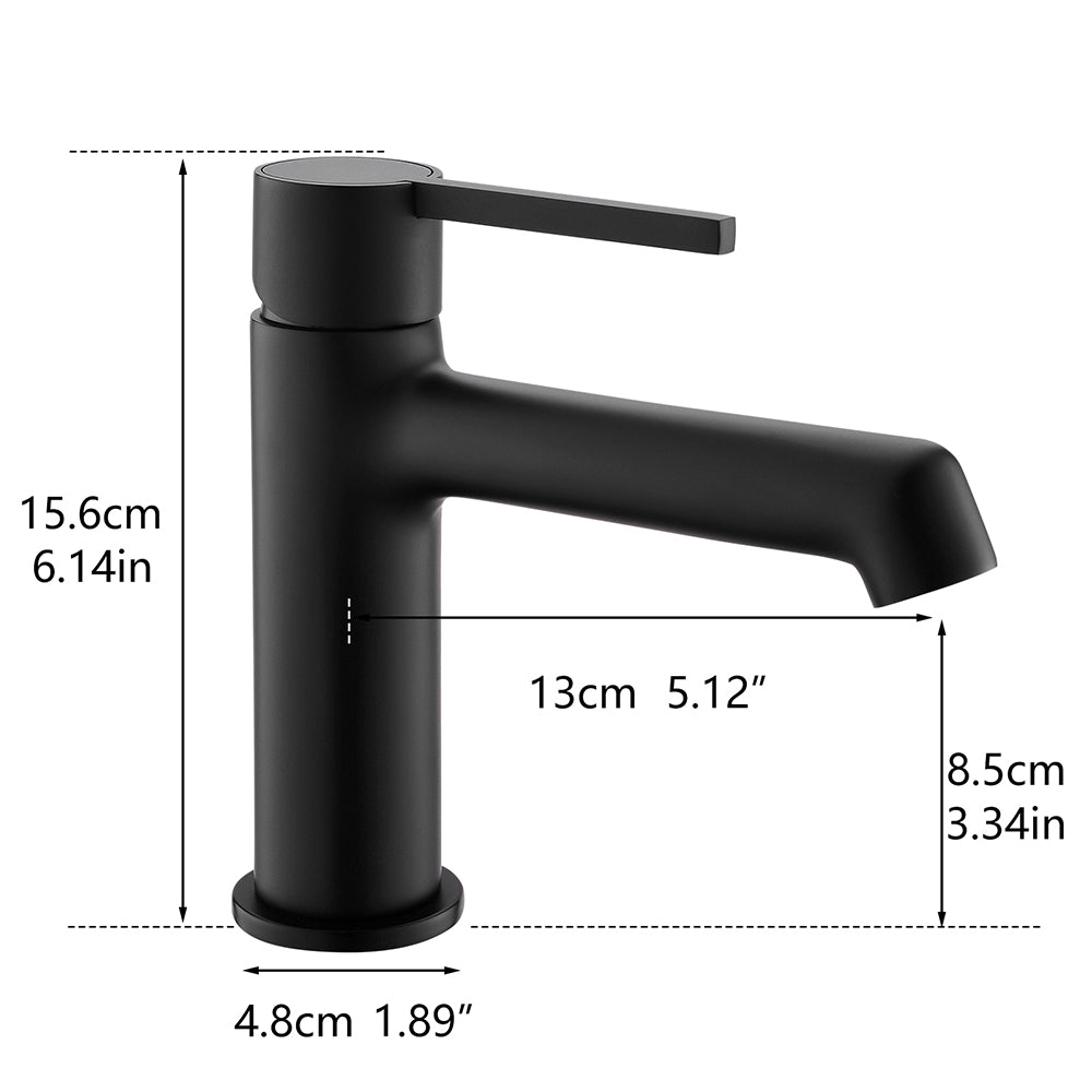 Single Handle Single Hole Bathroom Faucet with Spot Resistant