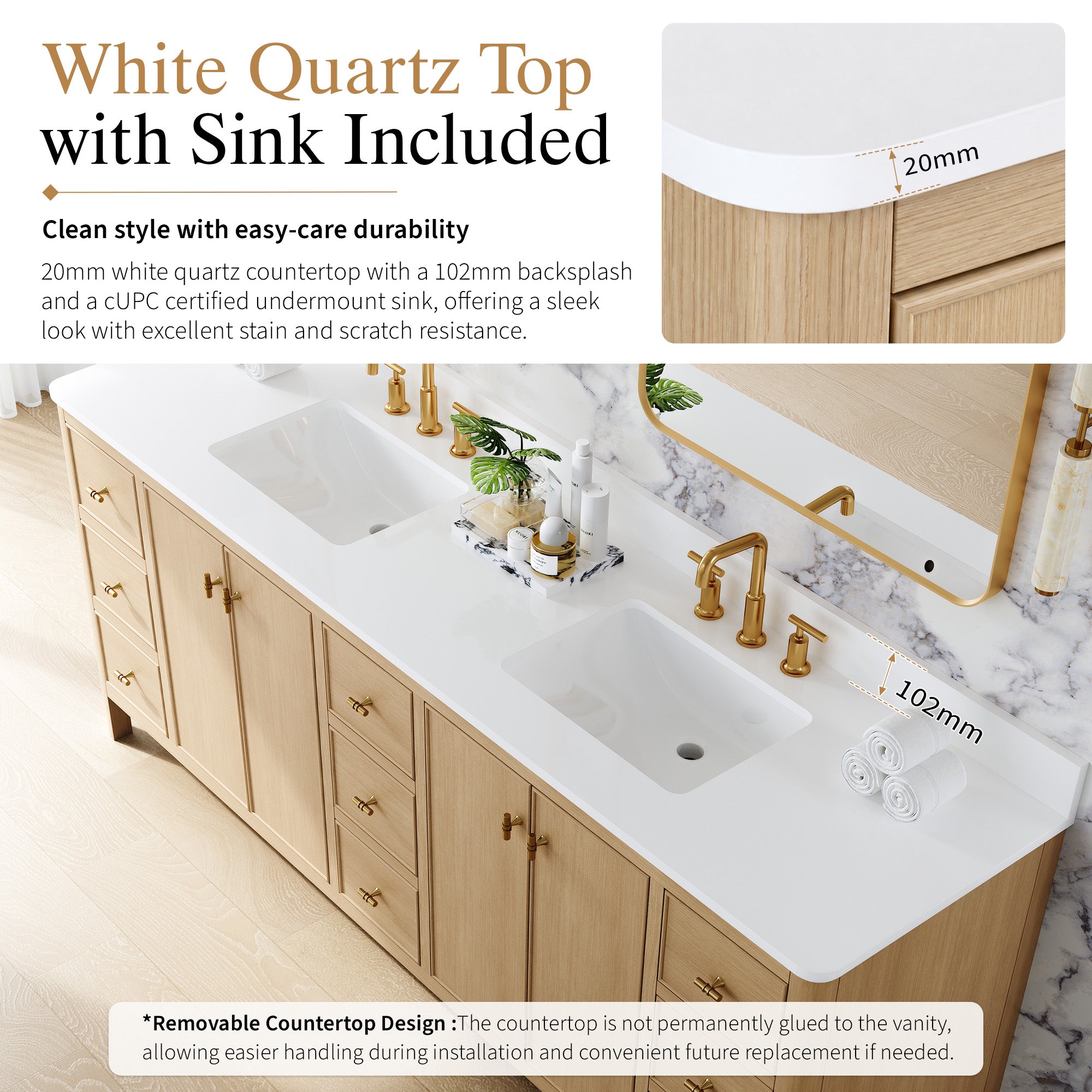 #Handle Color_Brushed Gold