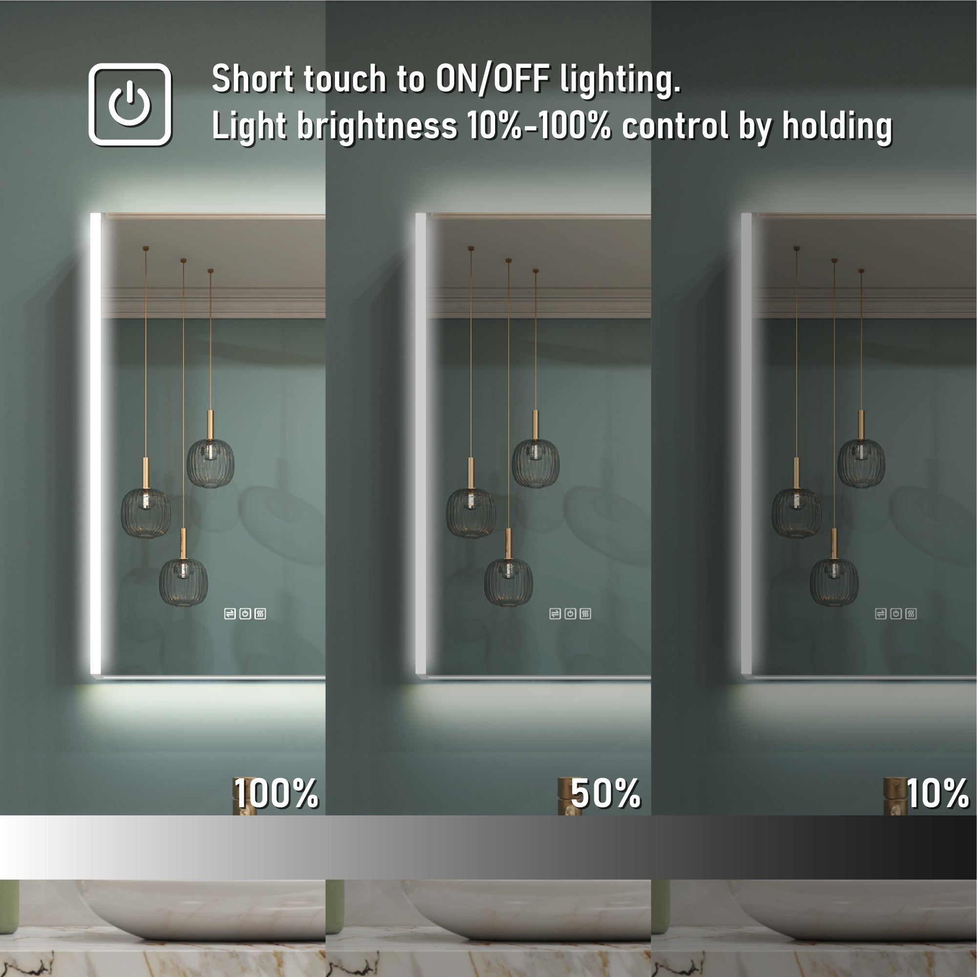 24 in. x 30 in. Lighted LED Fog Free Surface Mount Silver Mirrored Soft Close Right Medicine Cabinet