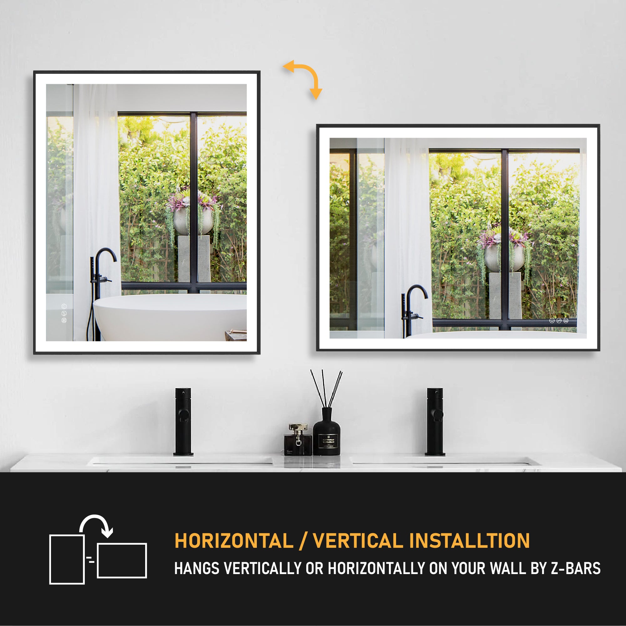 Wall Mirrors for Bathroom