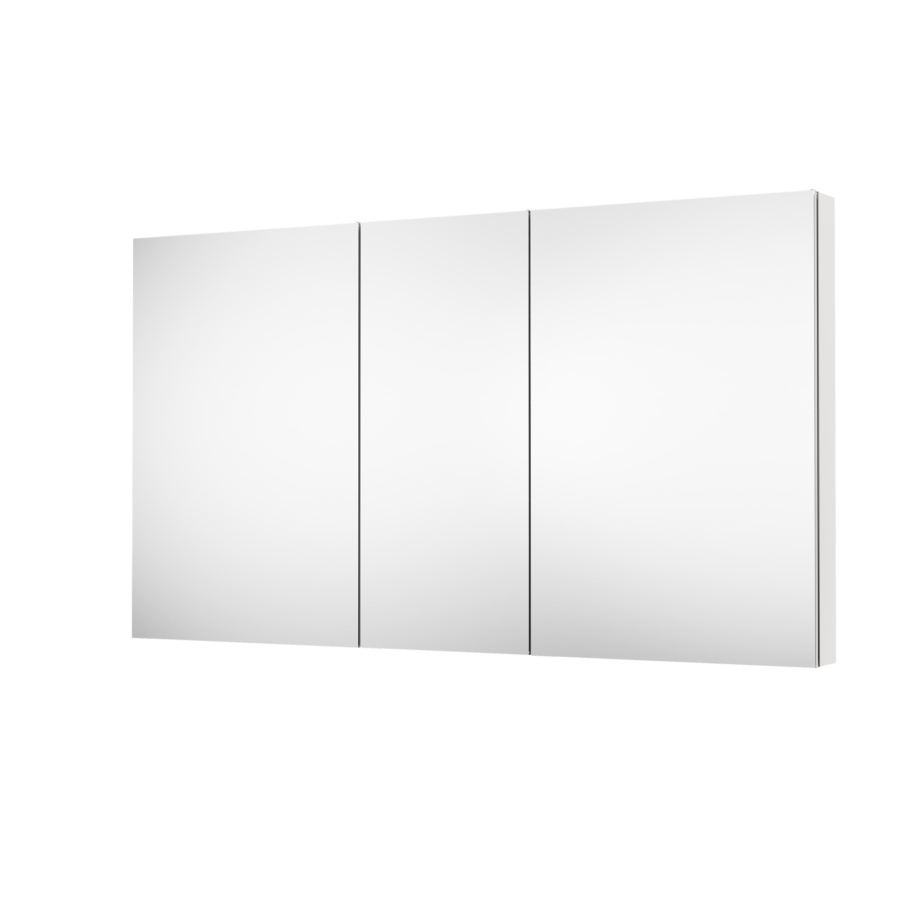 64 in. ×36 in. Copper-Free Tri-Views Mirror Medicine Cabinet with Adjustable Shelves and 3 Doors
