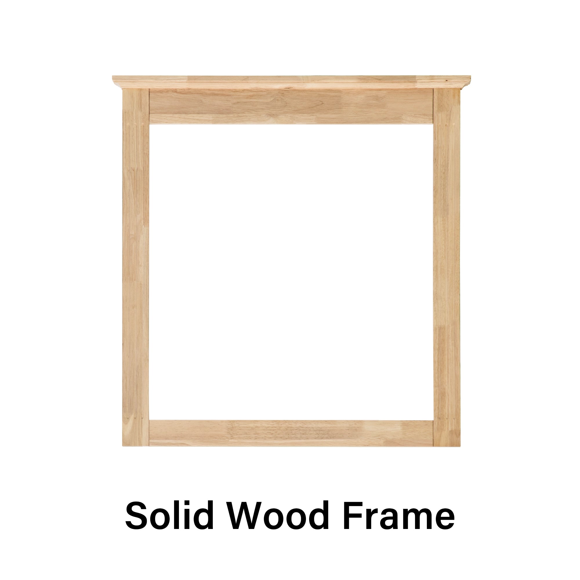 32 in. W x 33 in. H Wall-Mounted Wooden Framed Vanity Mirror Makeup Bathroom Wall Mirror