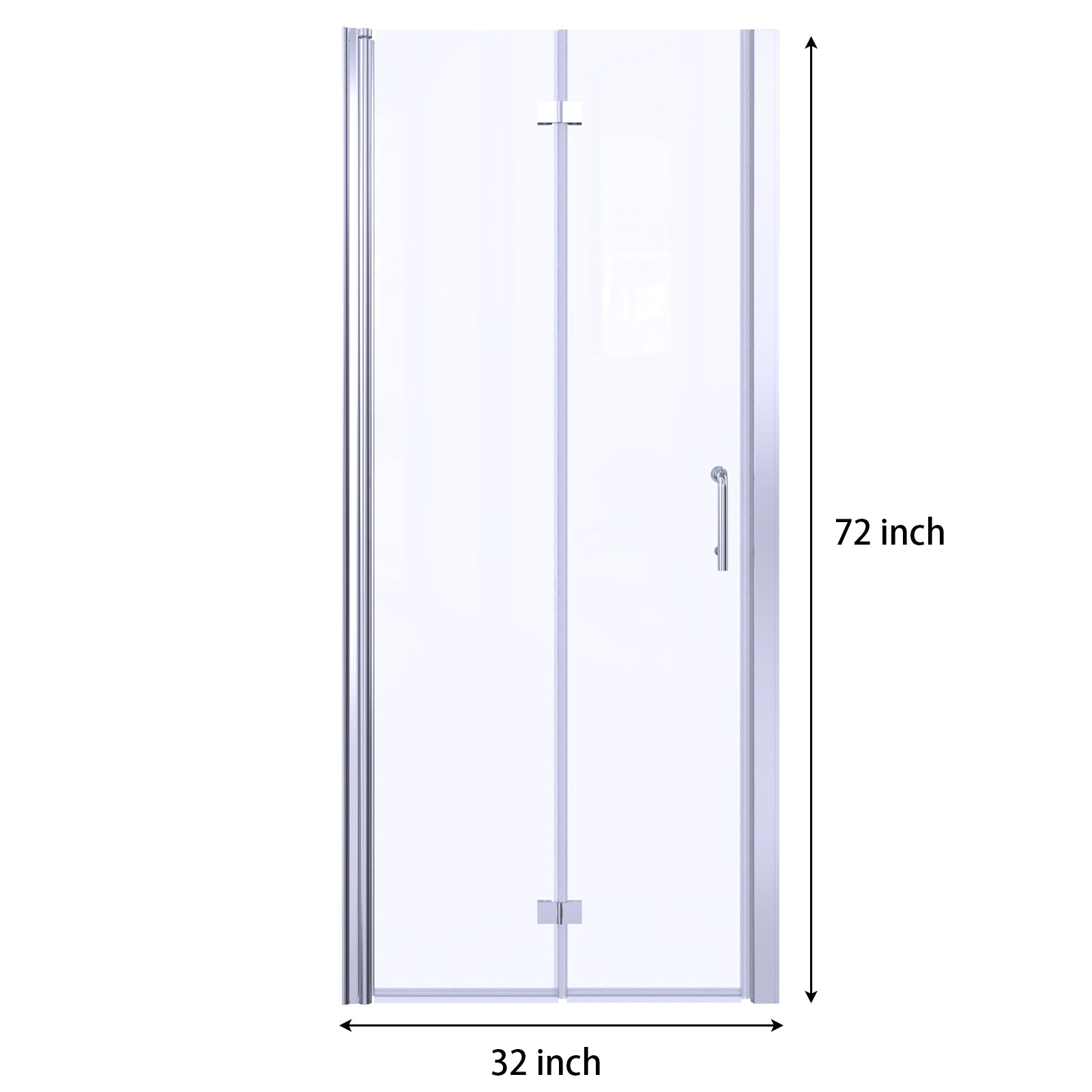 Semi-Frameless Hinged Bi-Fold Shower Door