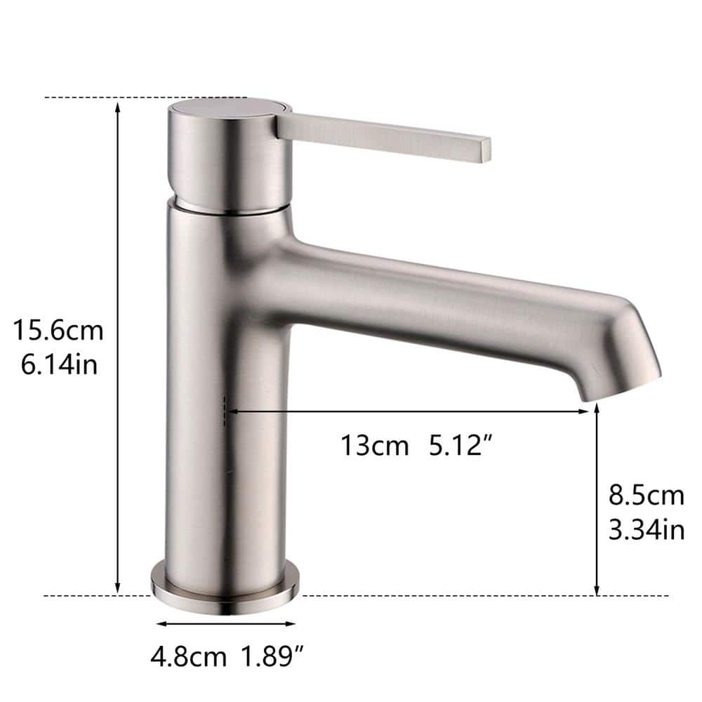 Single Handle Single Hole Bathroom Faucet with Spot Resistant