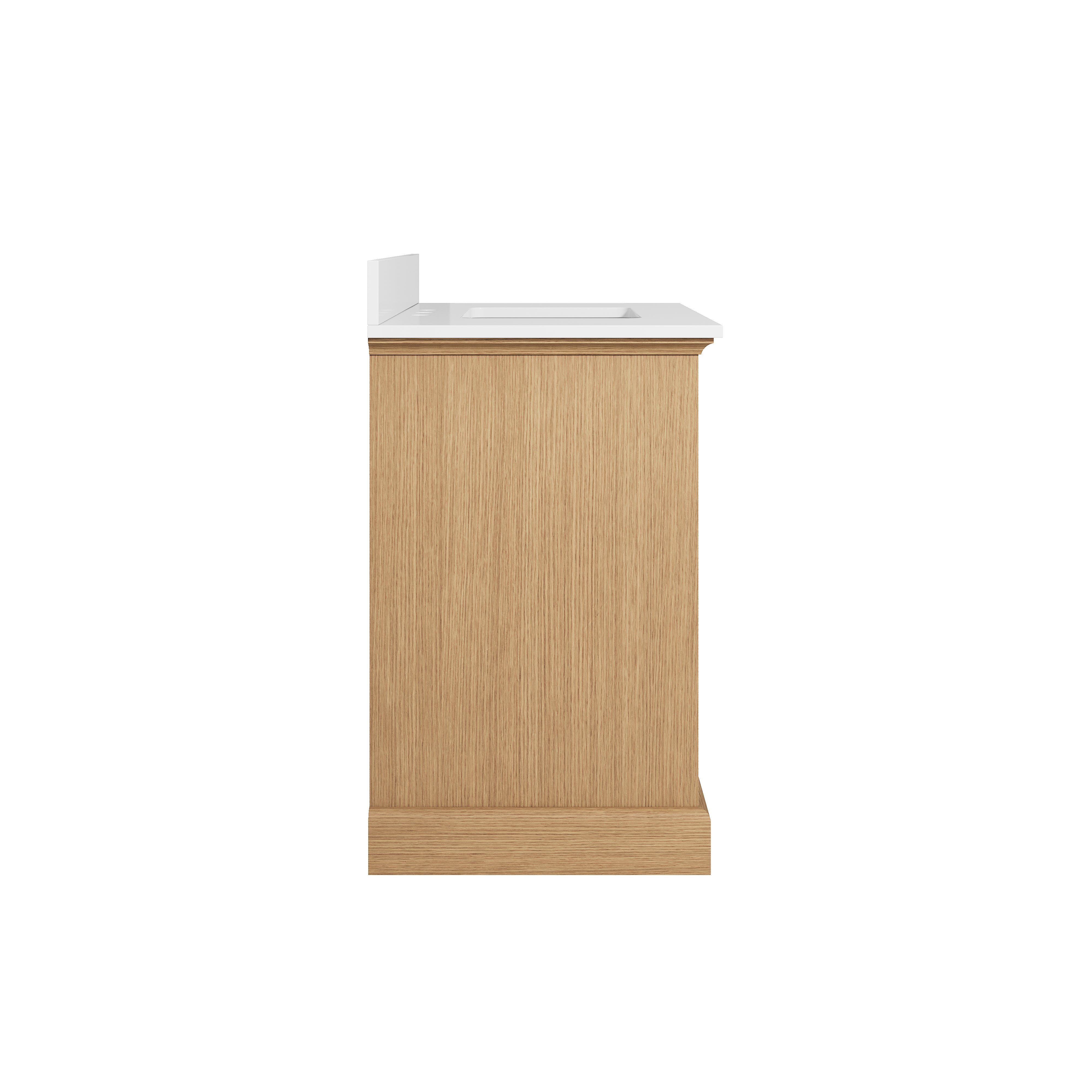 36 Inch Solid Wood OAK Bathroom Vanity with cUPC Undermount Basin with 2 Doors and 1 Drawer