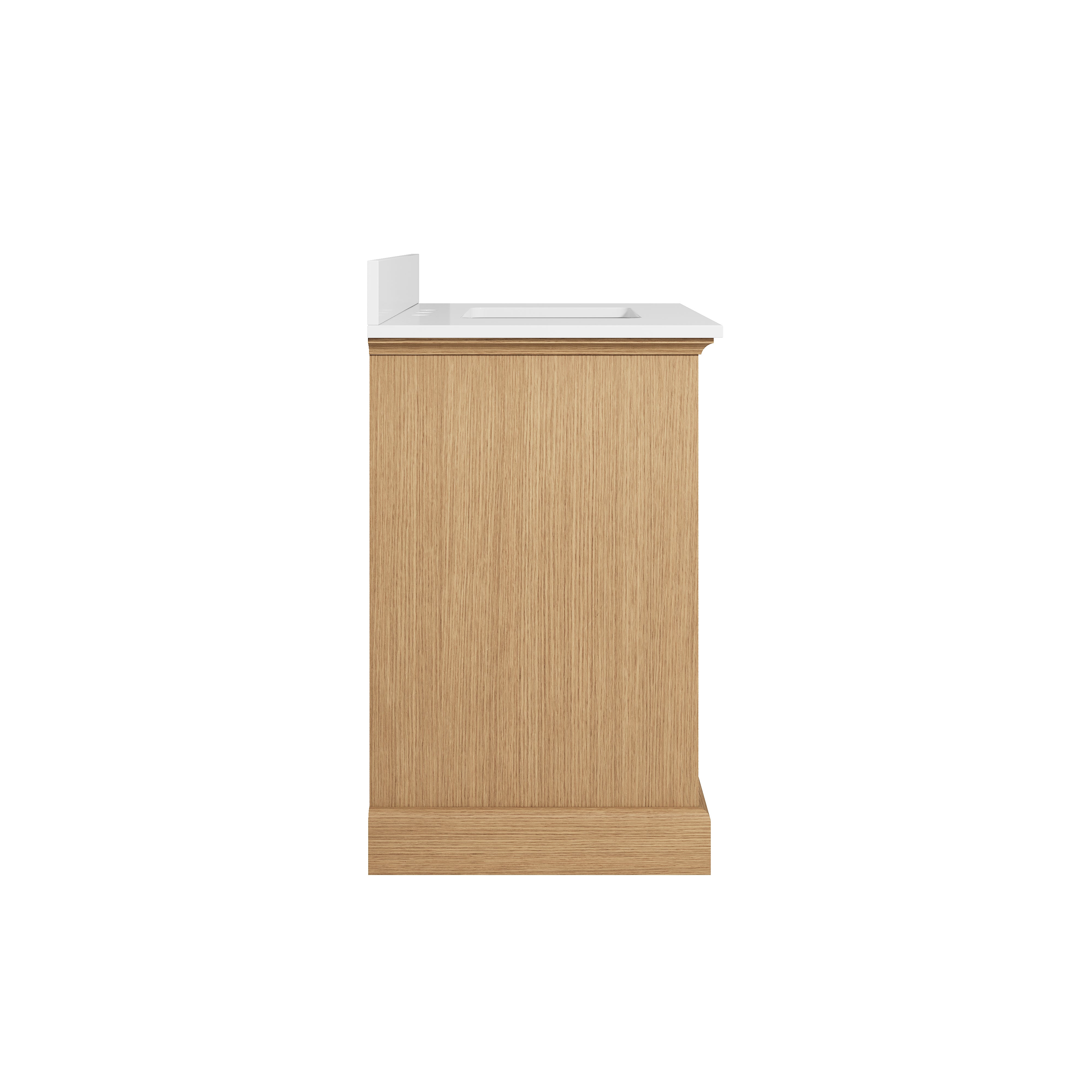 36 Inch Solid Wood OAK Bathroom Vanity with cUPC Undermount Basin with 2 Doors and 1 Drawer