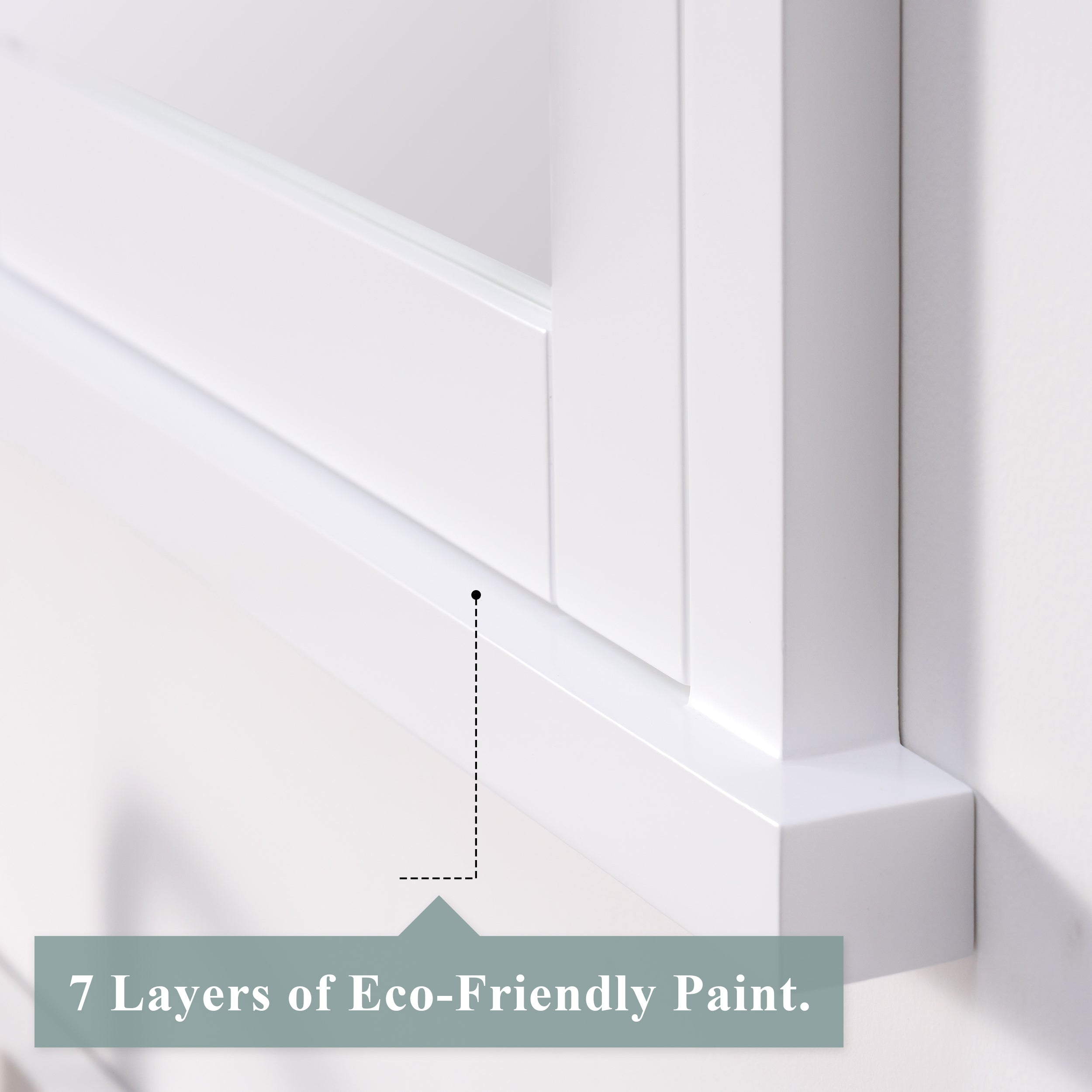 26 in.W x 32 in.H Solid Wood Recessed Bathroom Medicine Cabinet with Mirror in White