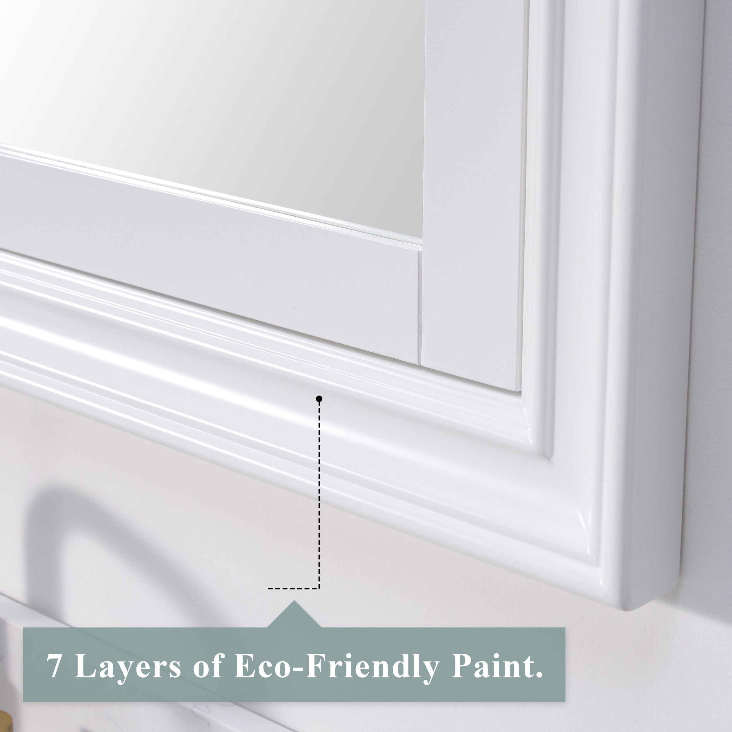 40 in.W x 32 in.H Recessed Solid Wood Bathroom Medicine Cabinet with Mirror