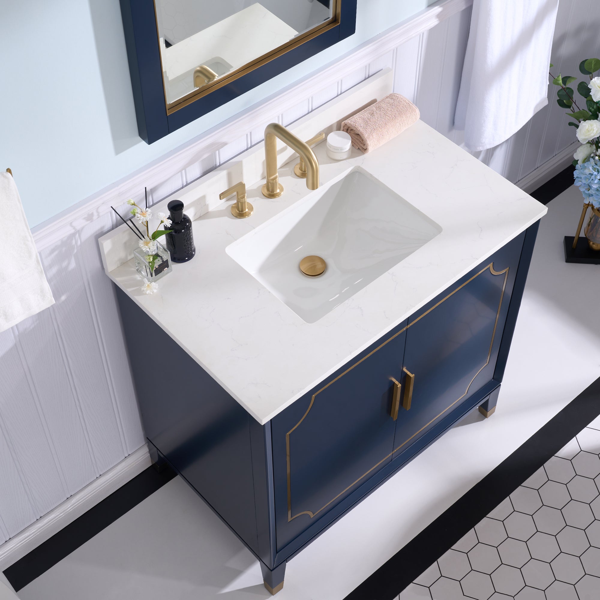Blue Vanity Bathroom Ideas