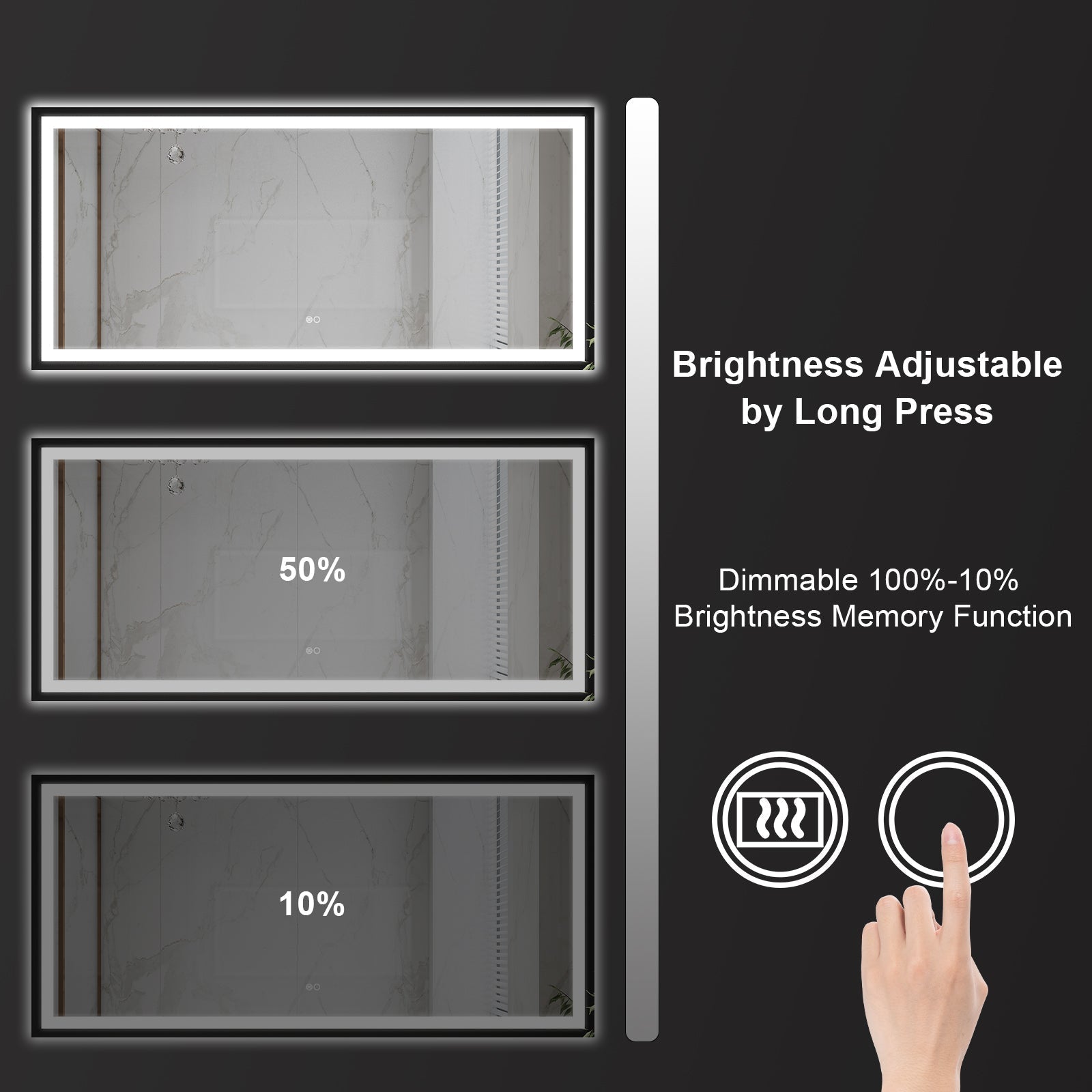 Lighted Bathroom Mirror