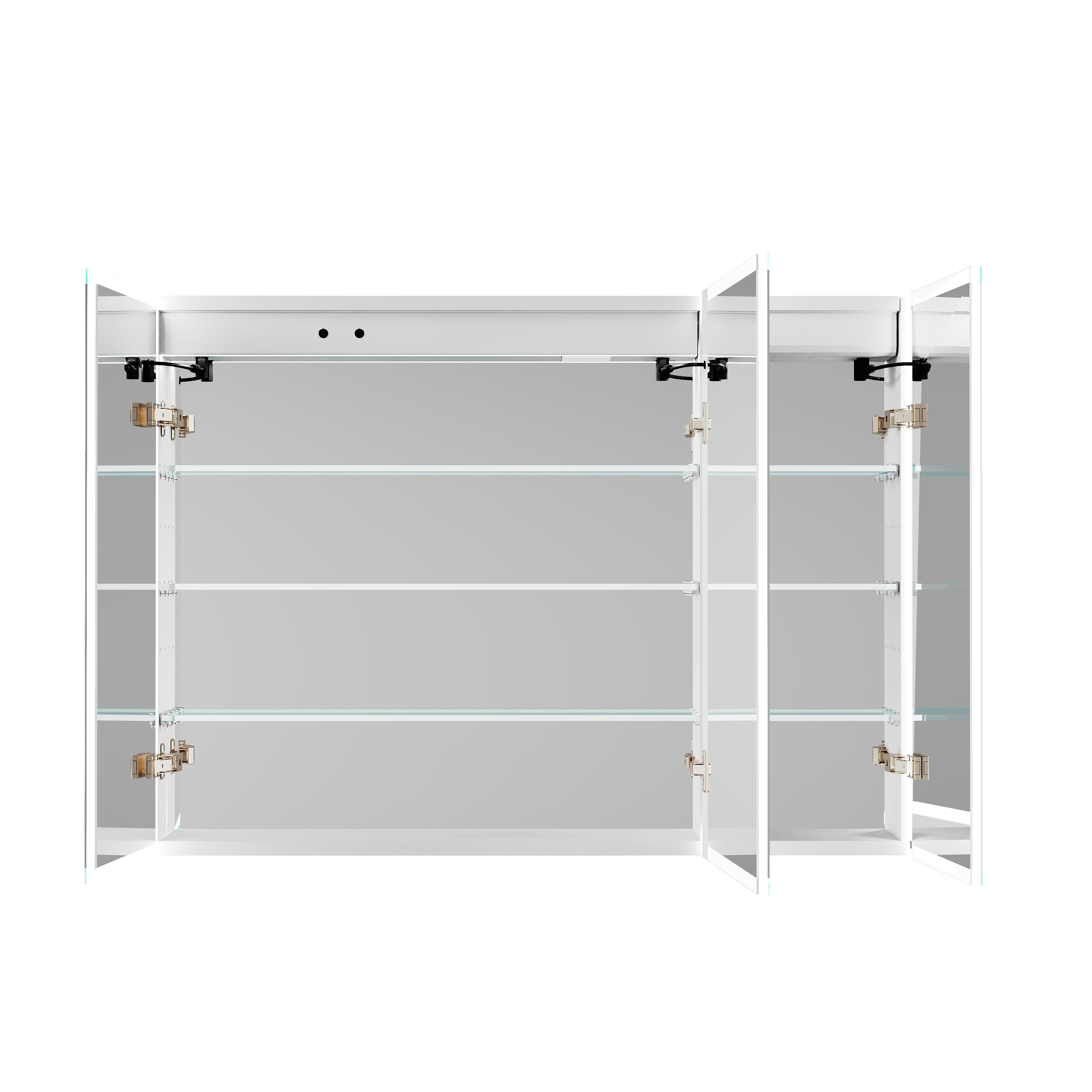 40 in. x 30 in. Recessed/Surface Mount LED Medicine Cabinet with 3X Magnifier Glass Mirror