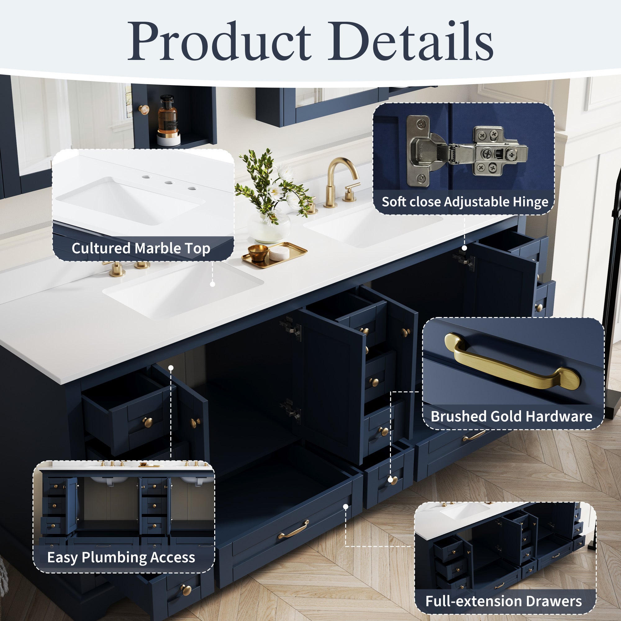 #Handle Color_Brushed Gold