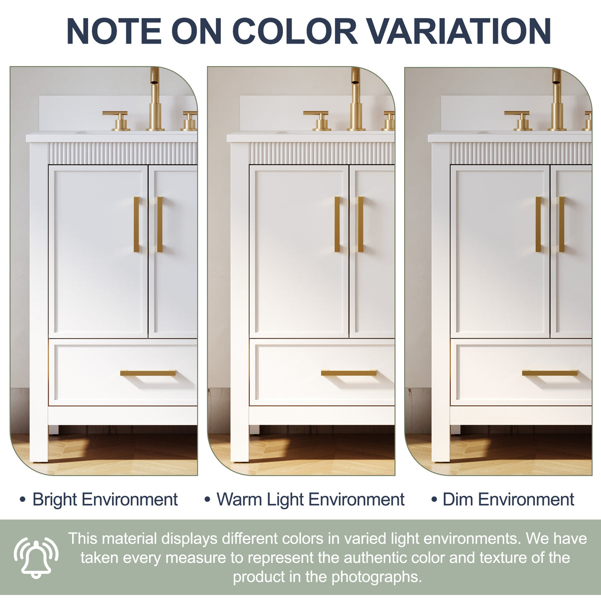 36 Inch Freestanding Solid Wood Bathroom Vanity with Fluted Molding, Pure White Quartz Countertop, White