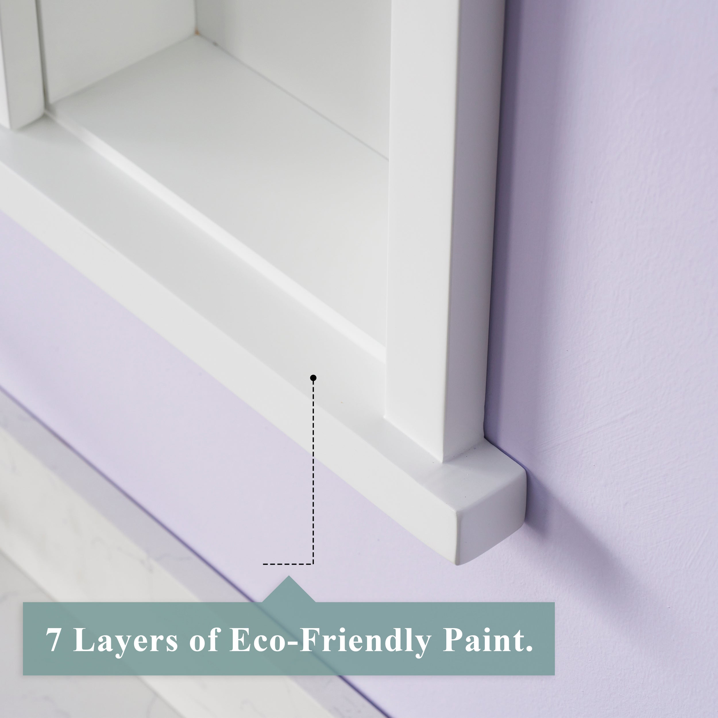 48 in.W x 32 in.H Recessed Solid Wood Bathroom Medicine Cabinet with Mirror in White