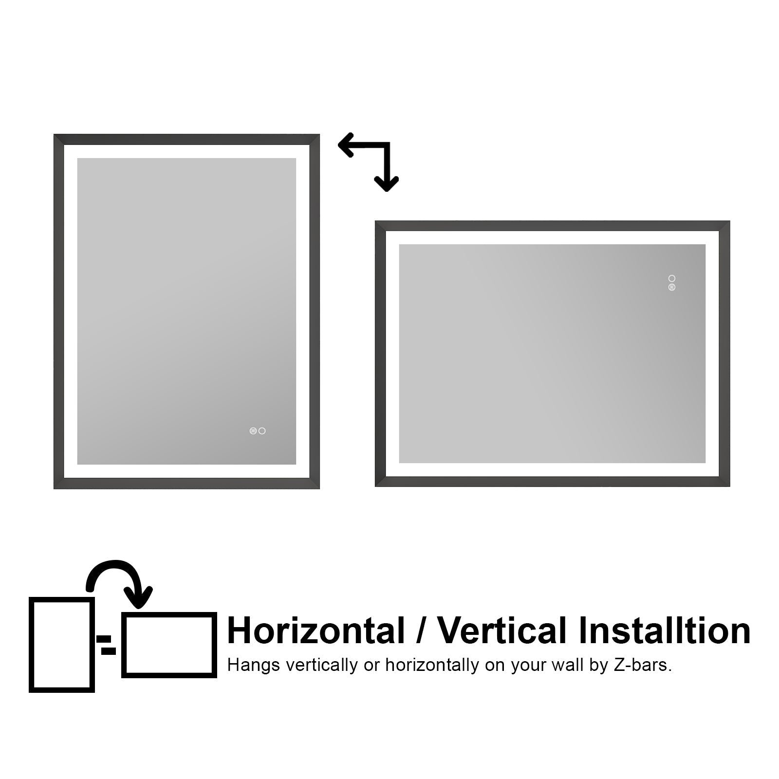 Easy Install Bathroom Mirror