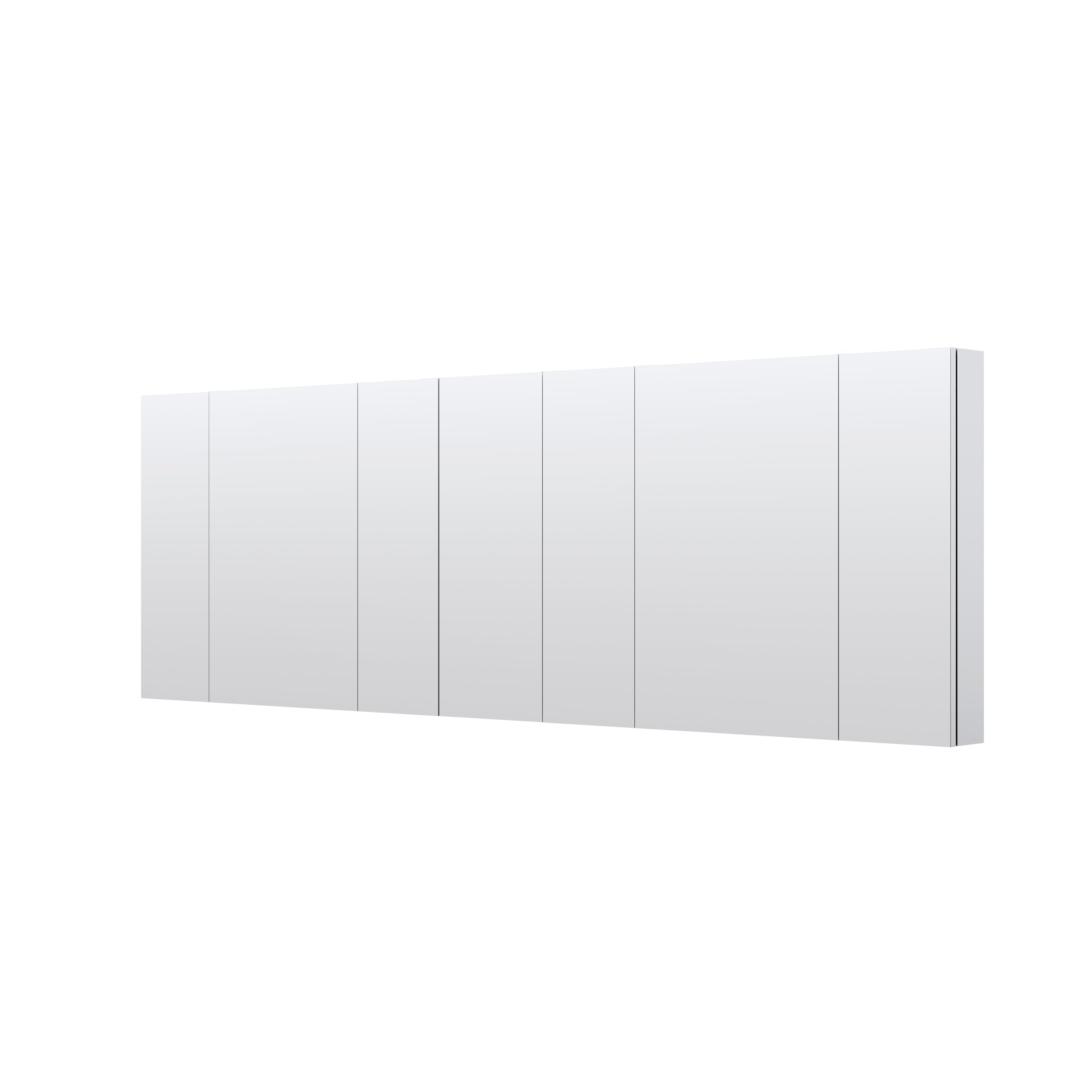 92 in. ×30 in. Copper-Free Tri-Views Mirror Medicine Cabinet with Adjustable Shelves and 7 Doors