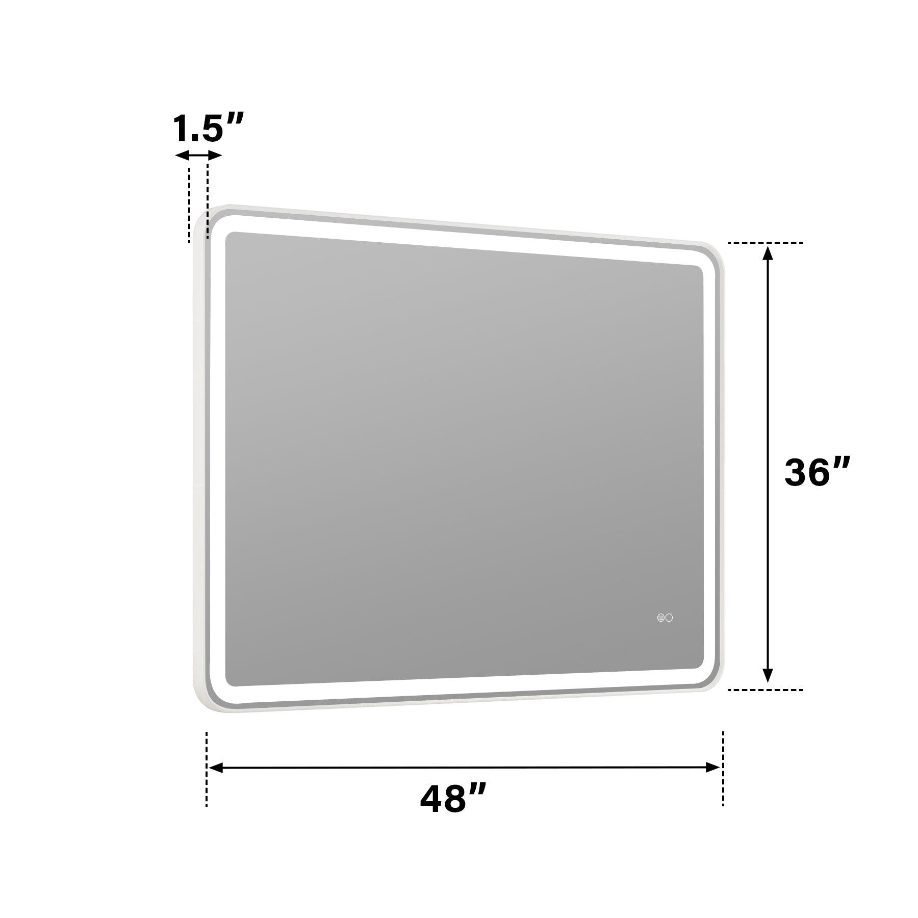 Smart Bathroom Mirror Size